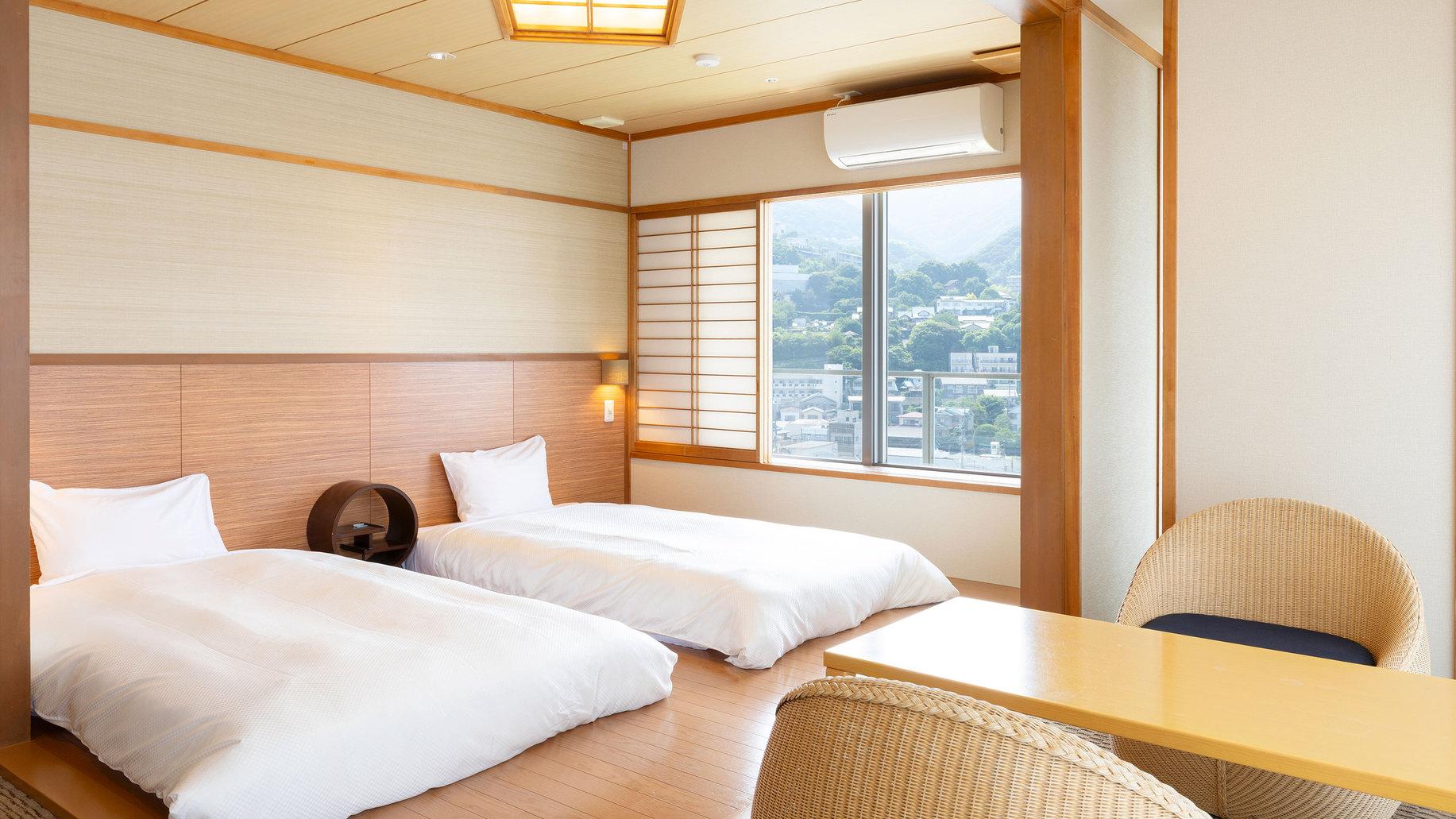 Japanese, Suite, Twin Beds, Bathtub