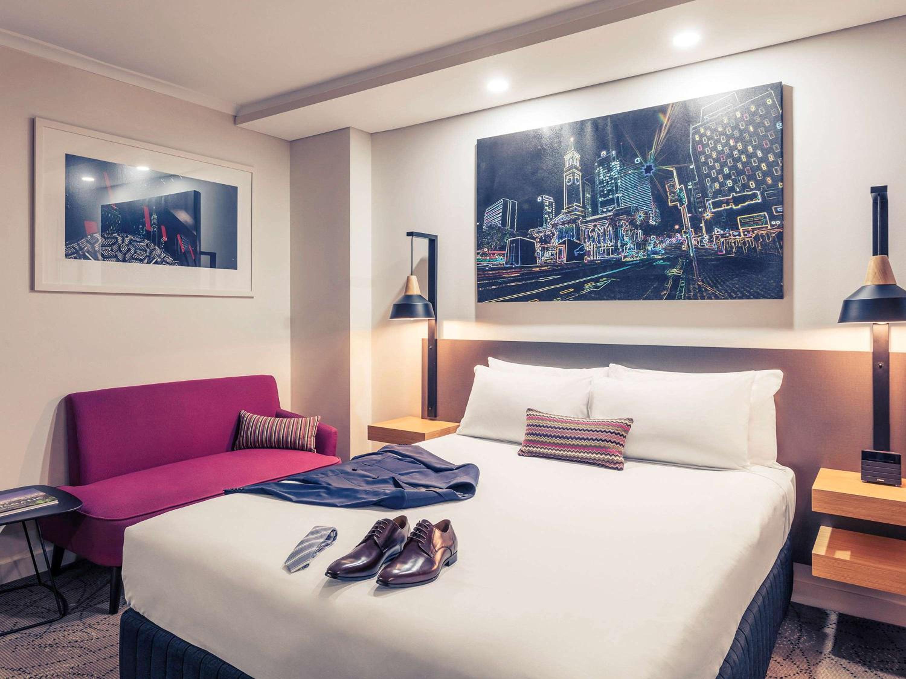 غرفة سوبيريور بسرير كينج وسرير كوين، Mercure Brisbane King George Square 9/10
