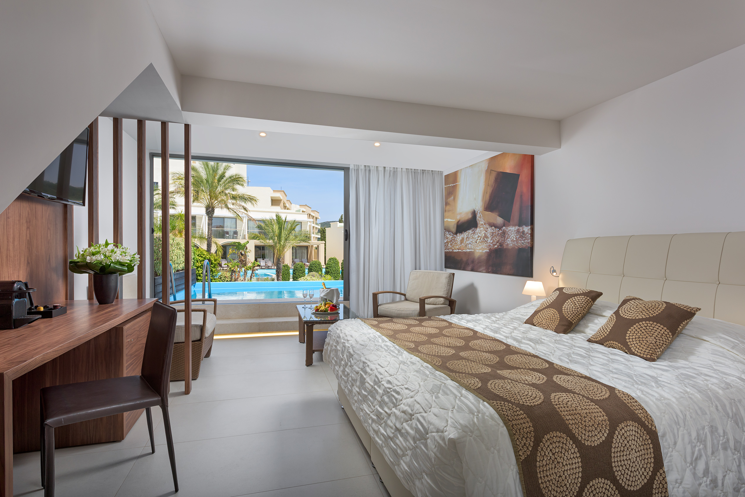 Swim Up, Premium, Double Bed, Garden View