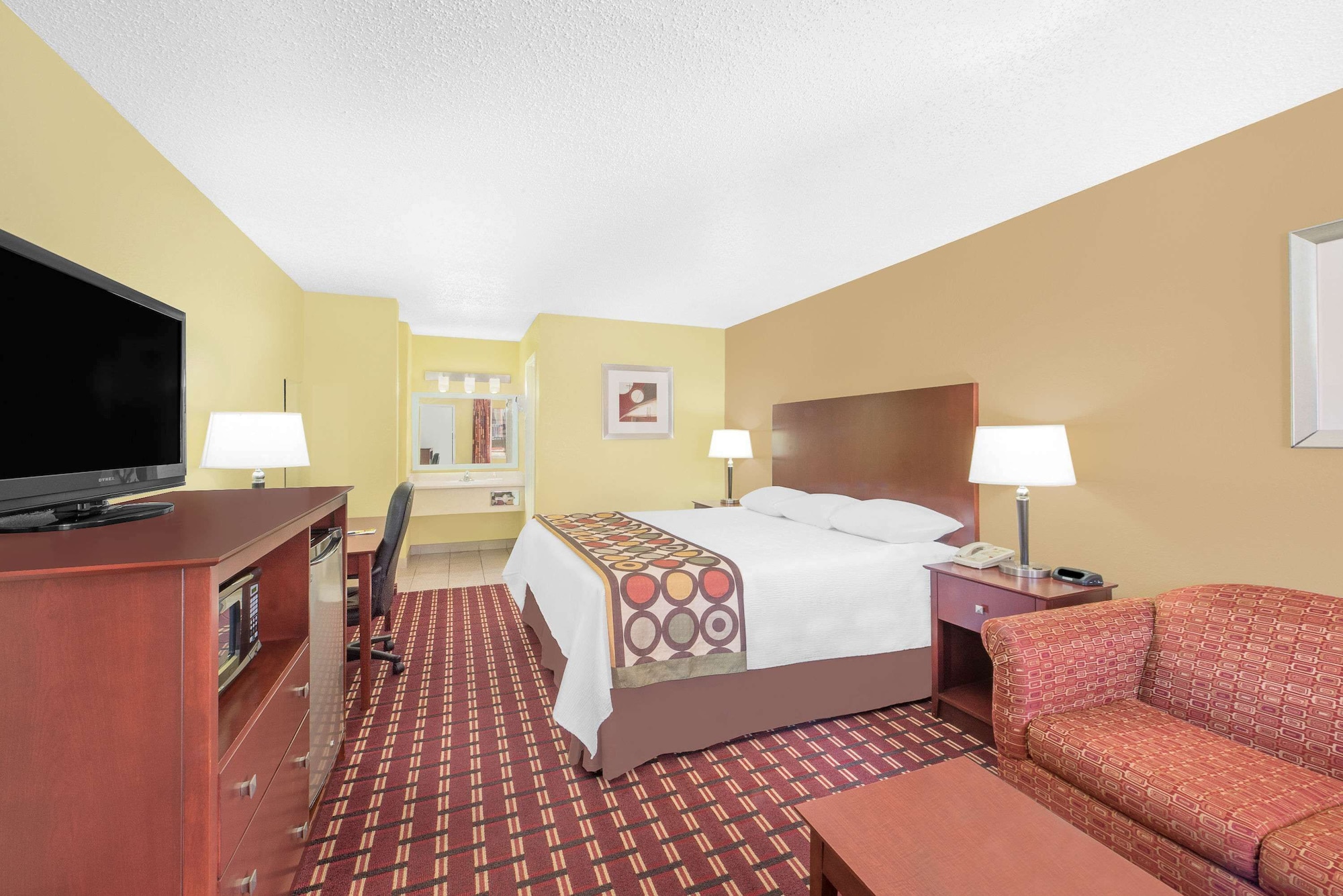 غرفة بسرير كينج لذوي الإعاقة، Super 8 By Wyndham Kerrville Tx 5/6