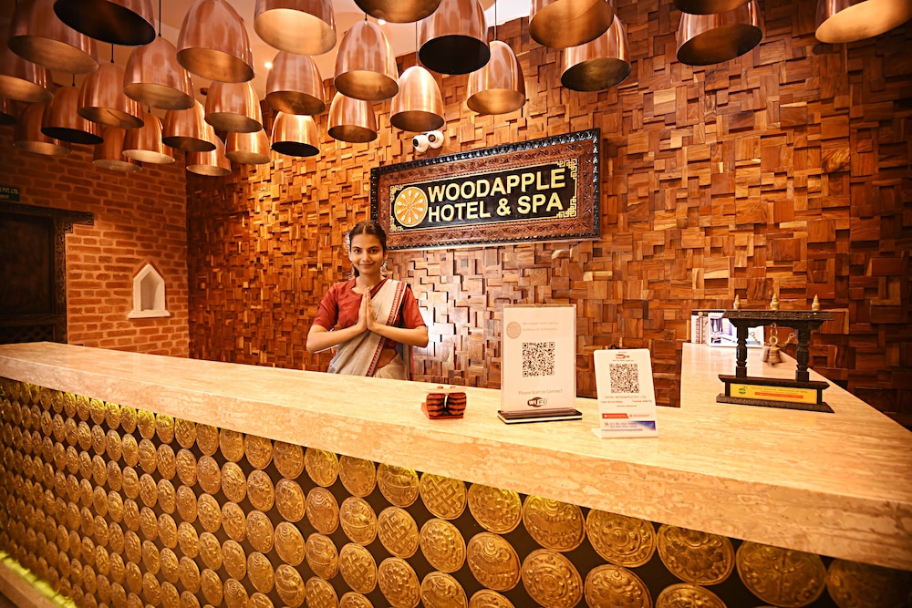 Lobby at Woodapple Hotel and Spa, KATHMANDU