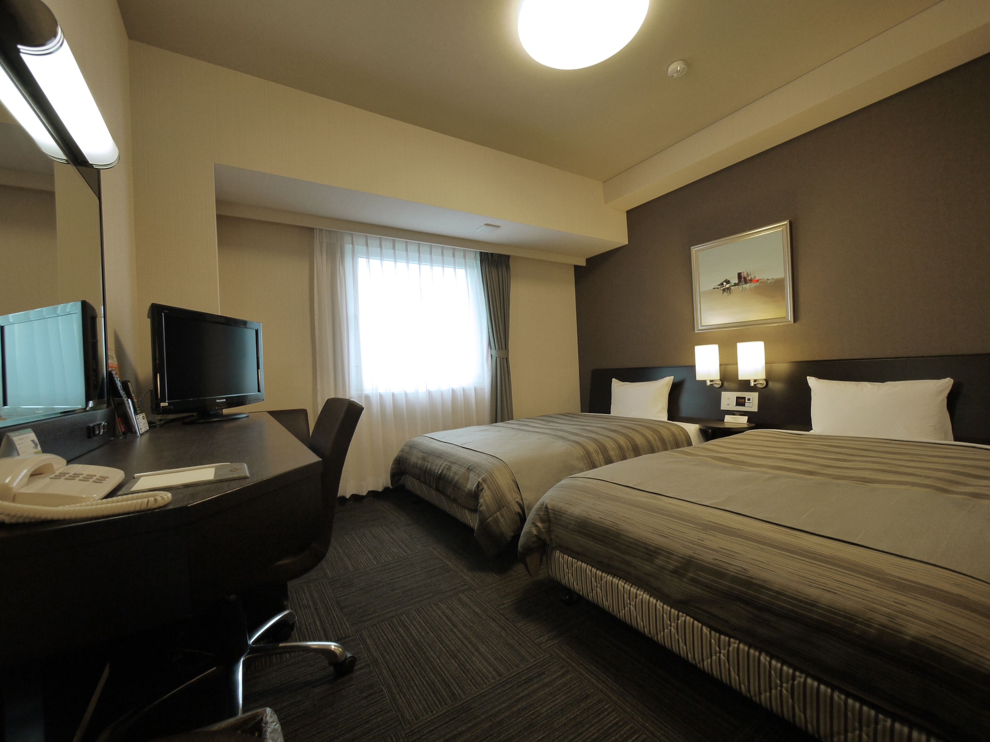 غرفة كومفورت بسريرين منفصلين، Hotel Route-Inn Uozu 3/6