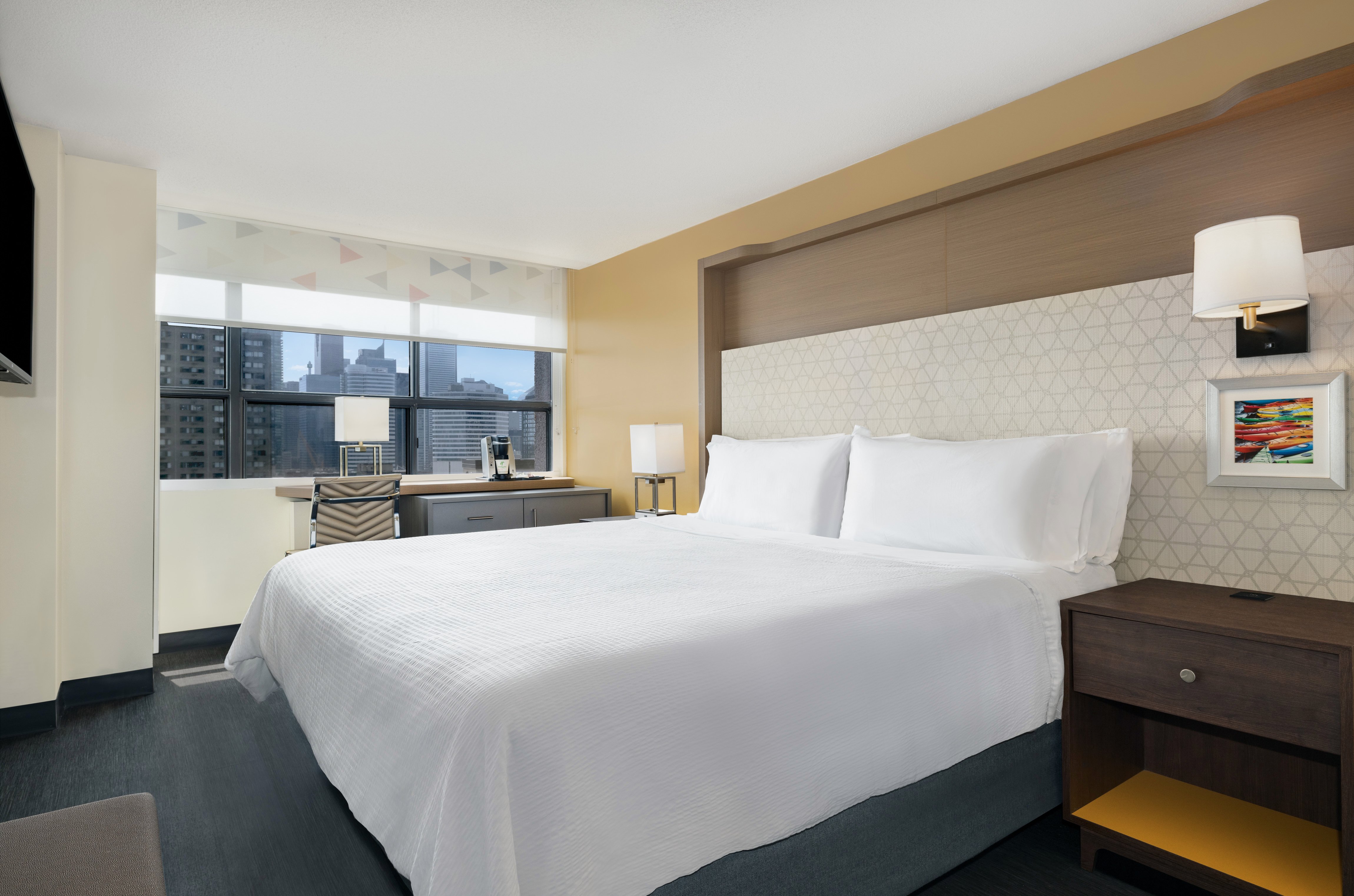 جناح بسرير كينج بإطلالة على المدينة