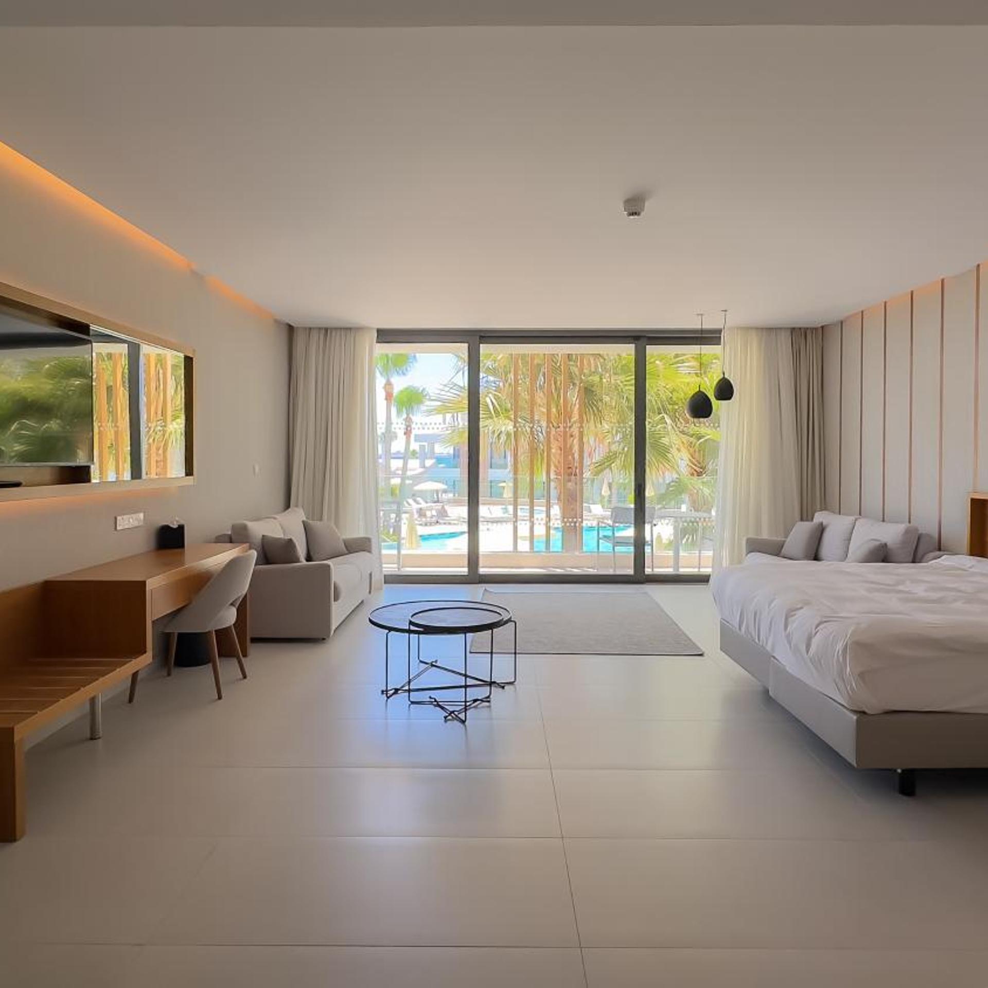 Garden Suite, Pool View, Sofa, Balcony