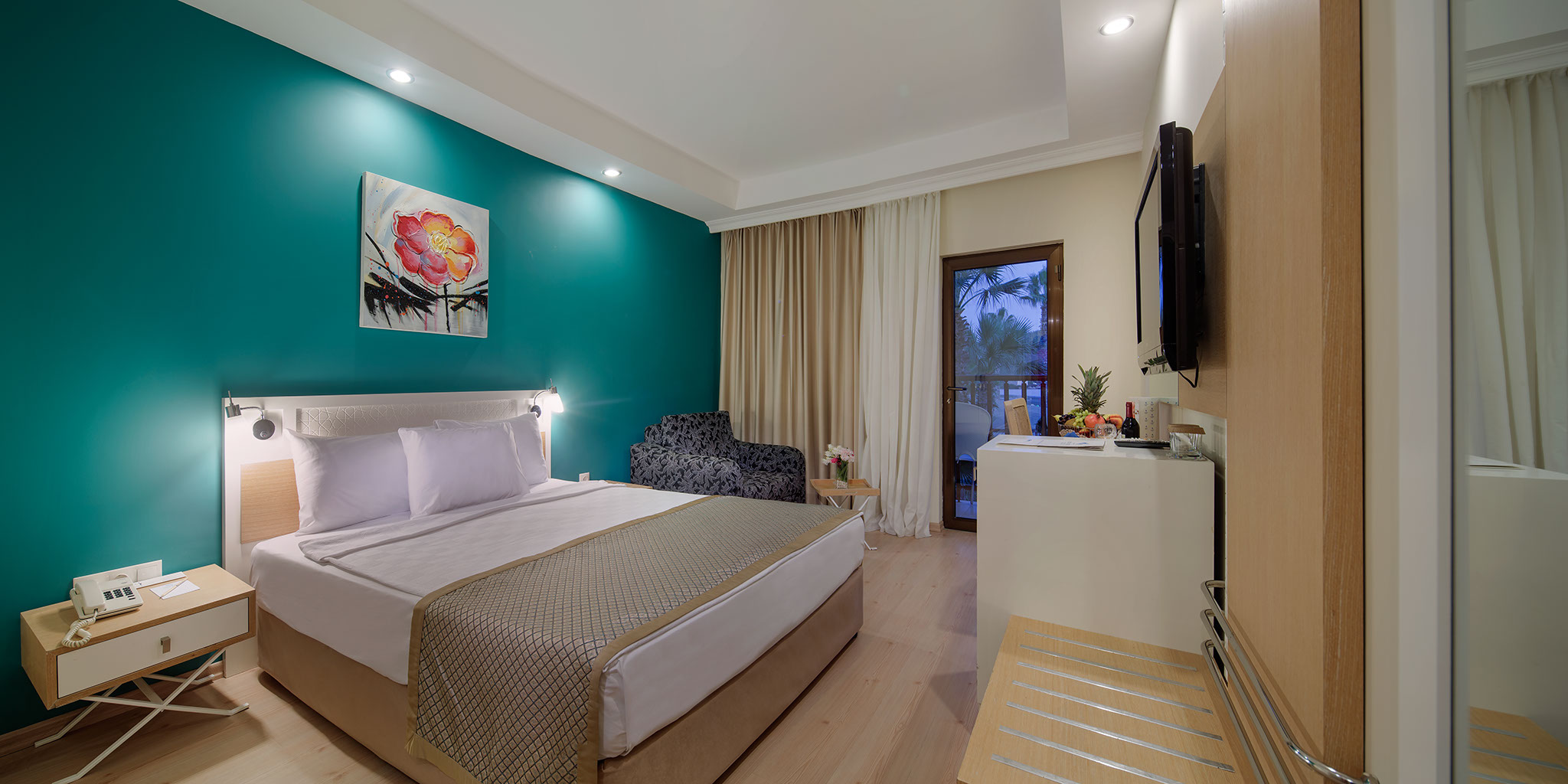 Room, Double Bed, Land View