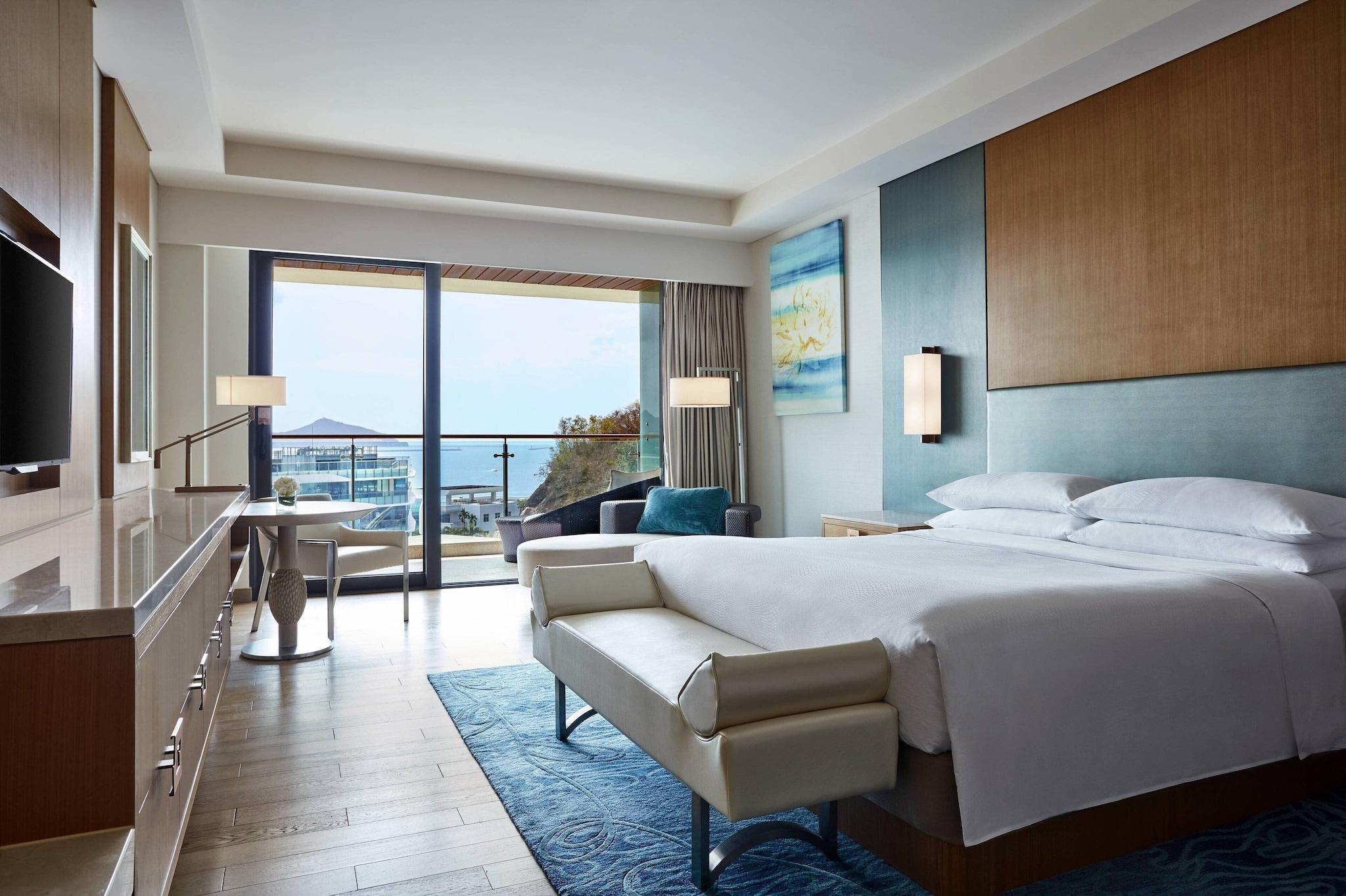 غرفة بسرير كينج بإطلالة جزئية على البحر، Jw Marriott Hotel Sanya Dadonghai Bay 2/10