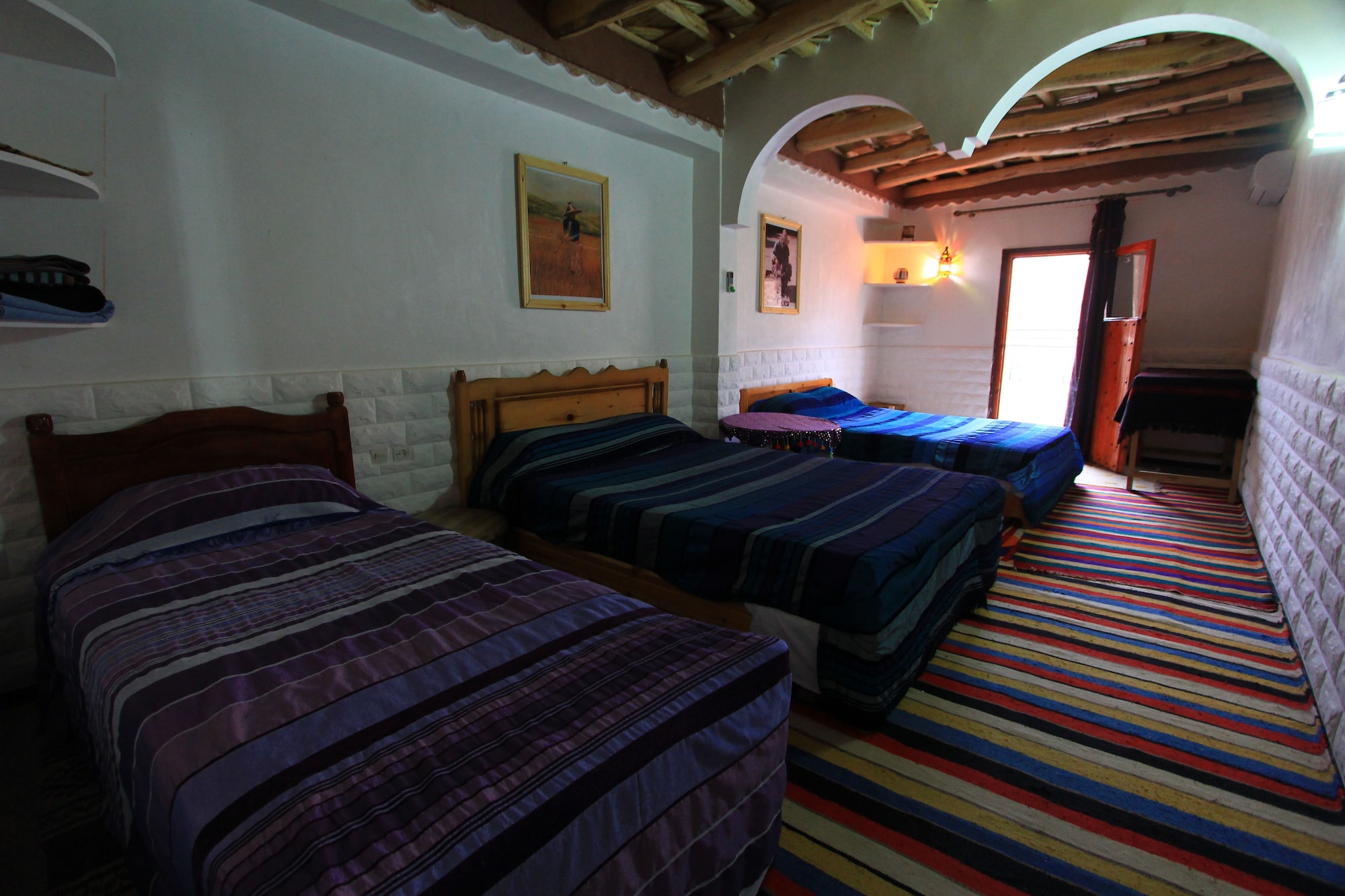 Family, 1 Single and 2 Double Beds, Garden View