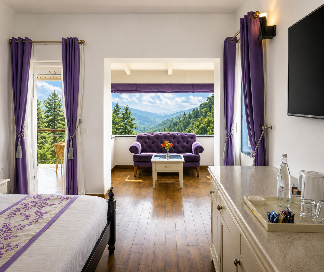 Room, King Bed, Valley View