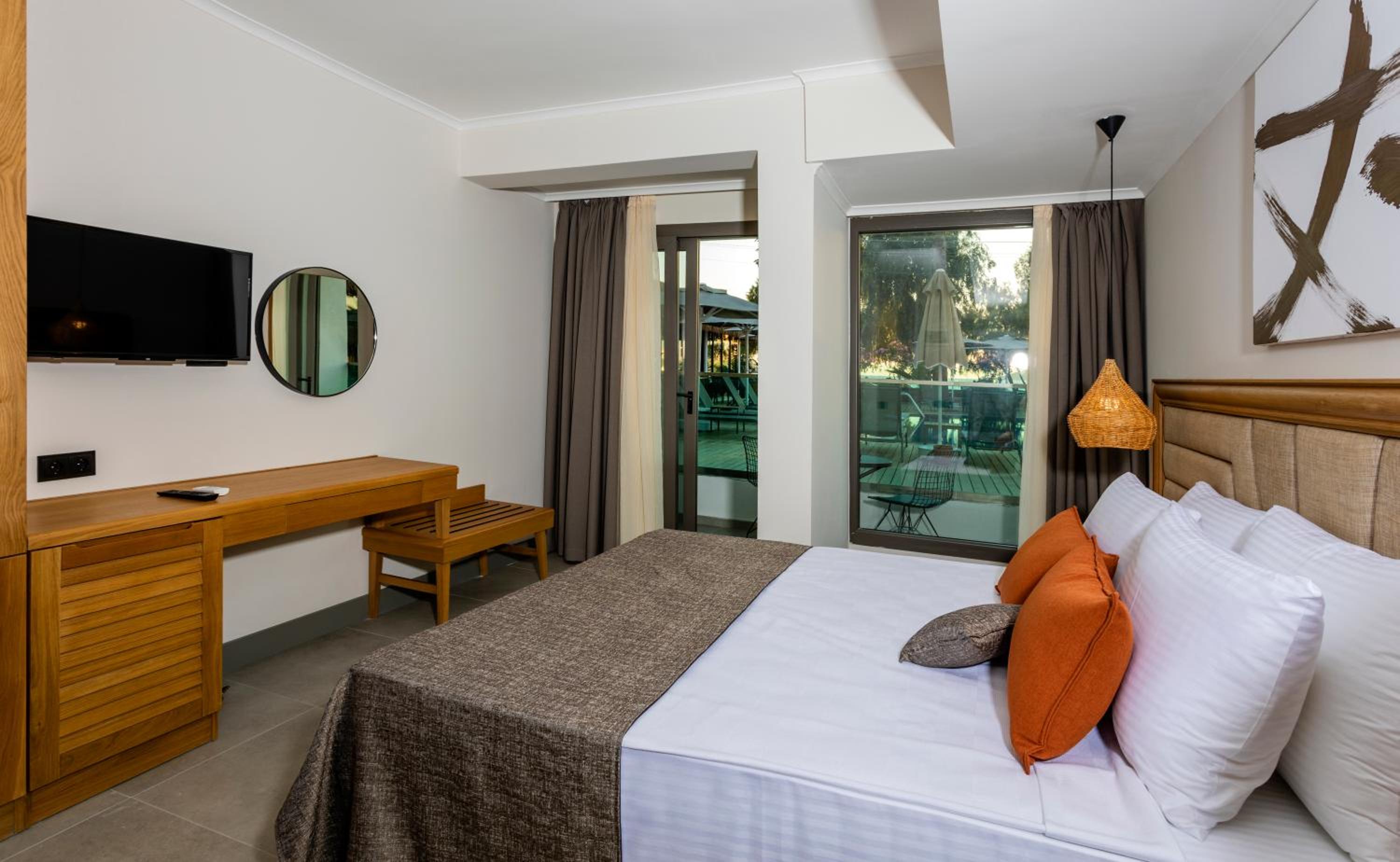 غرفة بسرير مزدوج أو سريرين منفصلين، Yalipark Beach Hotel 2/10