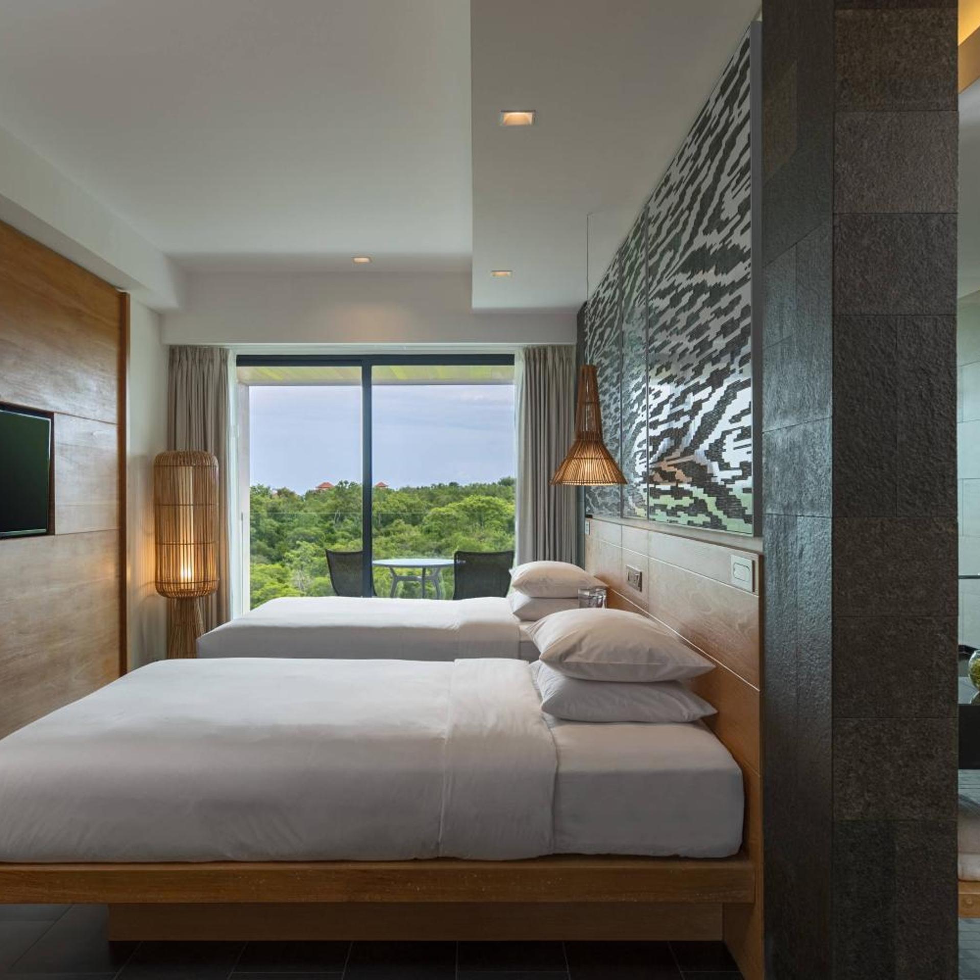 Guest Room, Deluxe, Twin Beds, Garden View