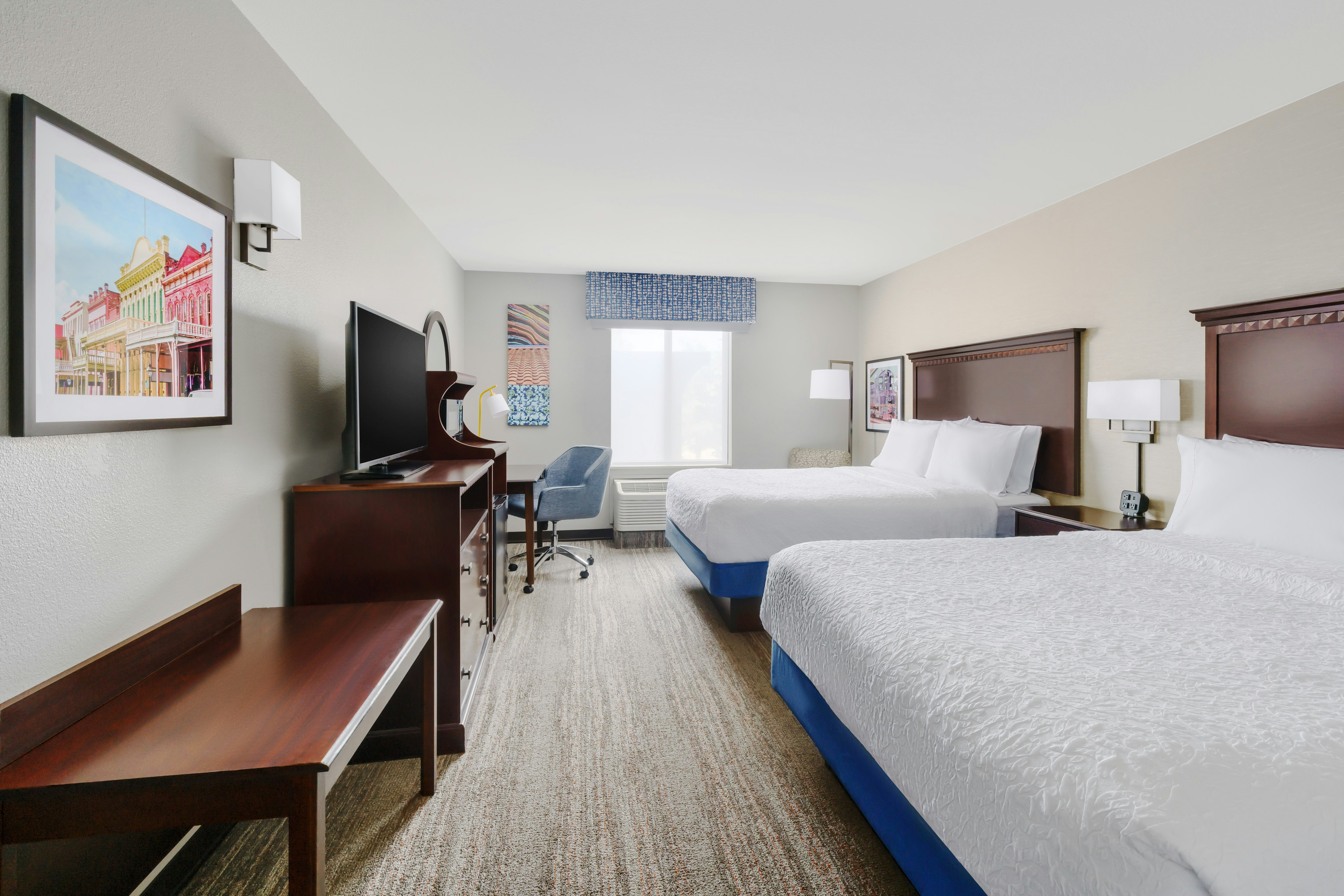 غرفة بسريرين كوين، Hampton Inn Suites West Sacramento 2/5