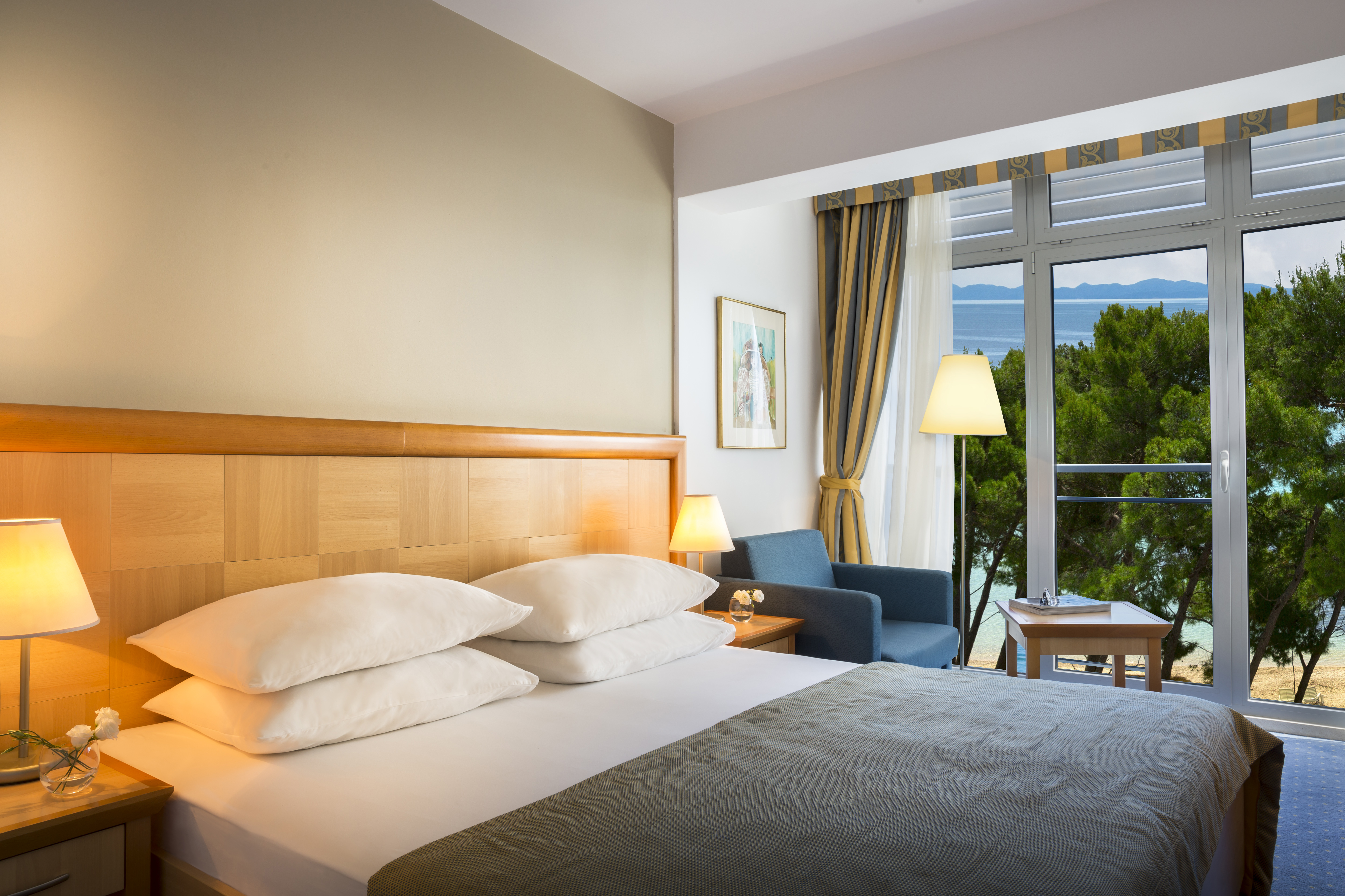 غرفة سوبيريور بسرير مزدوج بإطلالة على البحر، Aminess Vival Grand Azur Hotel 2/7