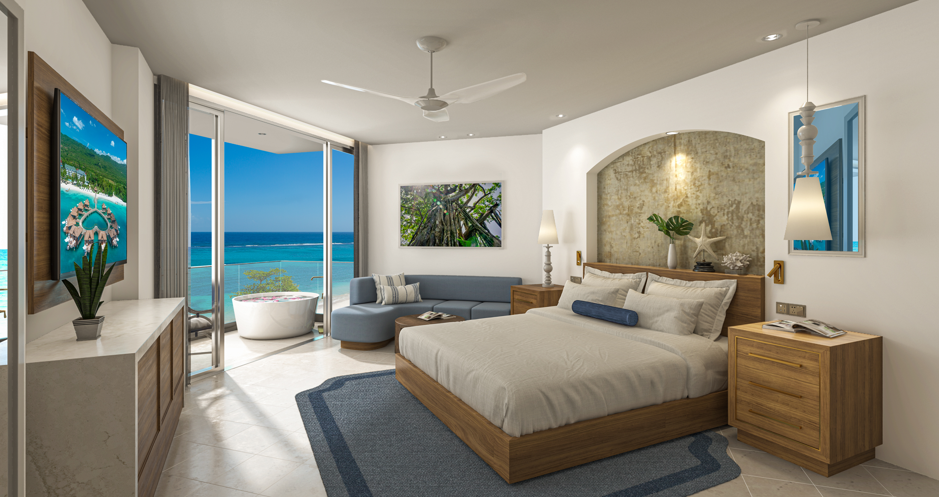 Tranquility, Ocean View, Balcony, Bathtub, Club Floor