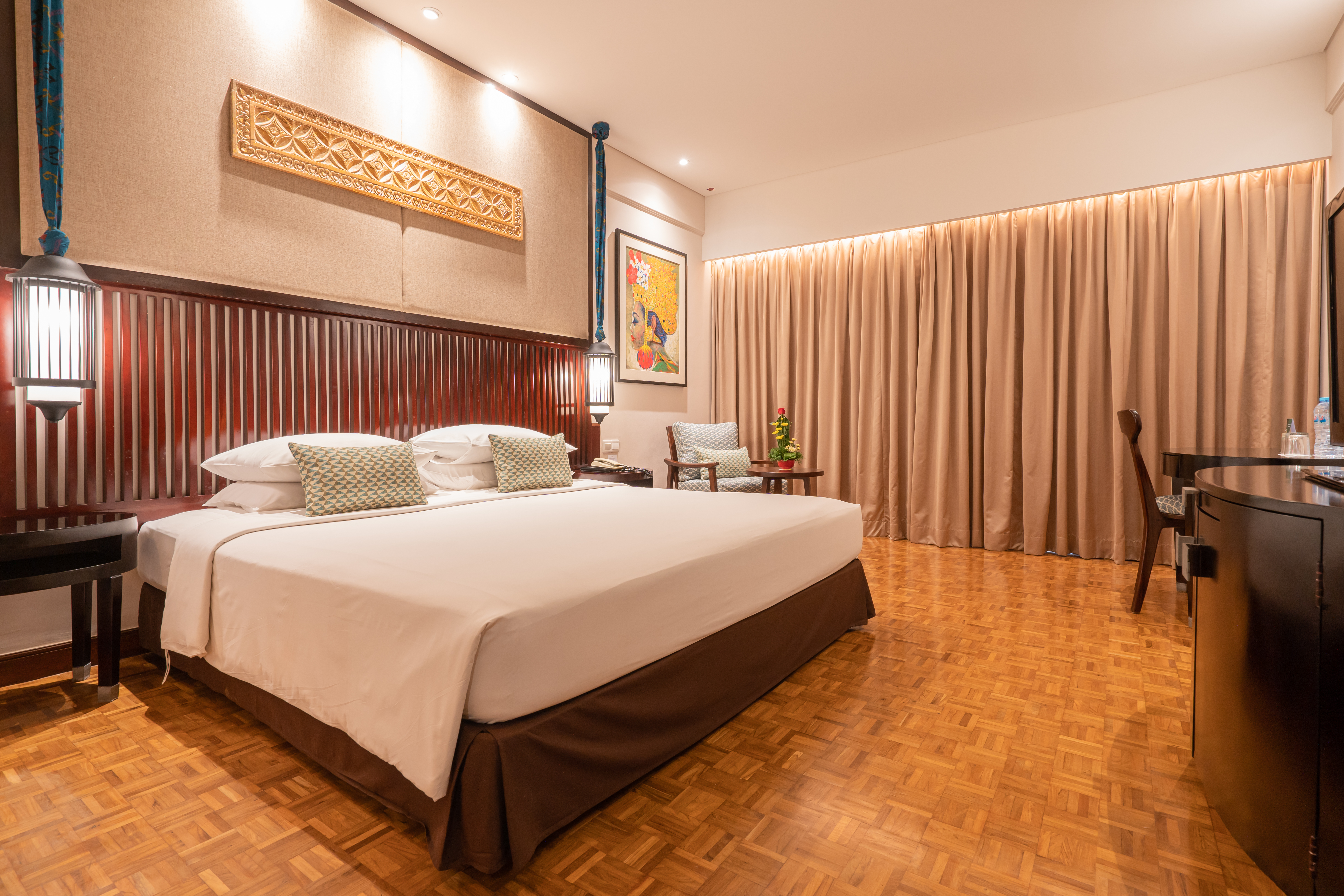غرفة ديلوكس بسرير مزدوج أو سريرين منفصلين، Bintang Bali Resort 2/3