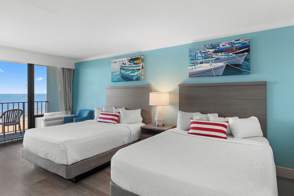 Schooner, Deluxe, Cabana, 2 Queen Beds, Ocean Front