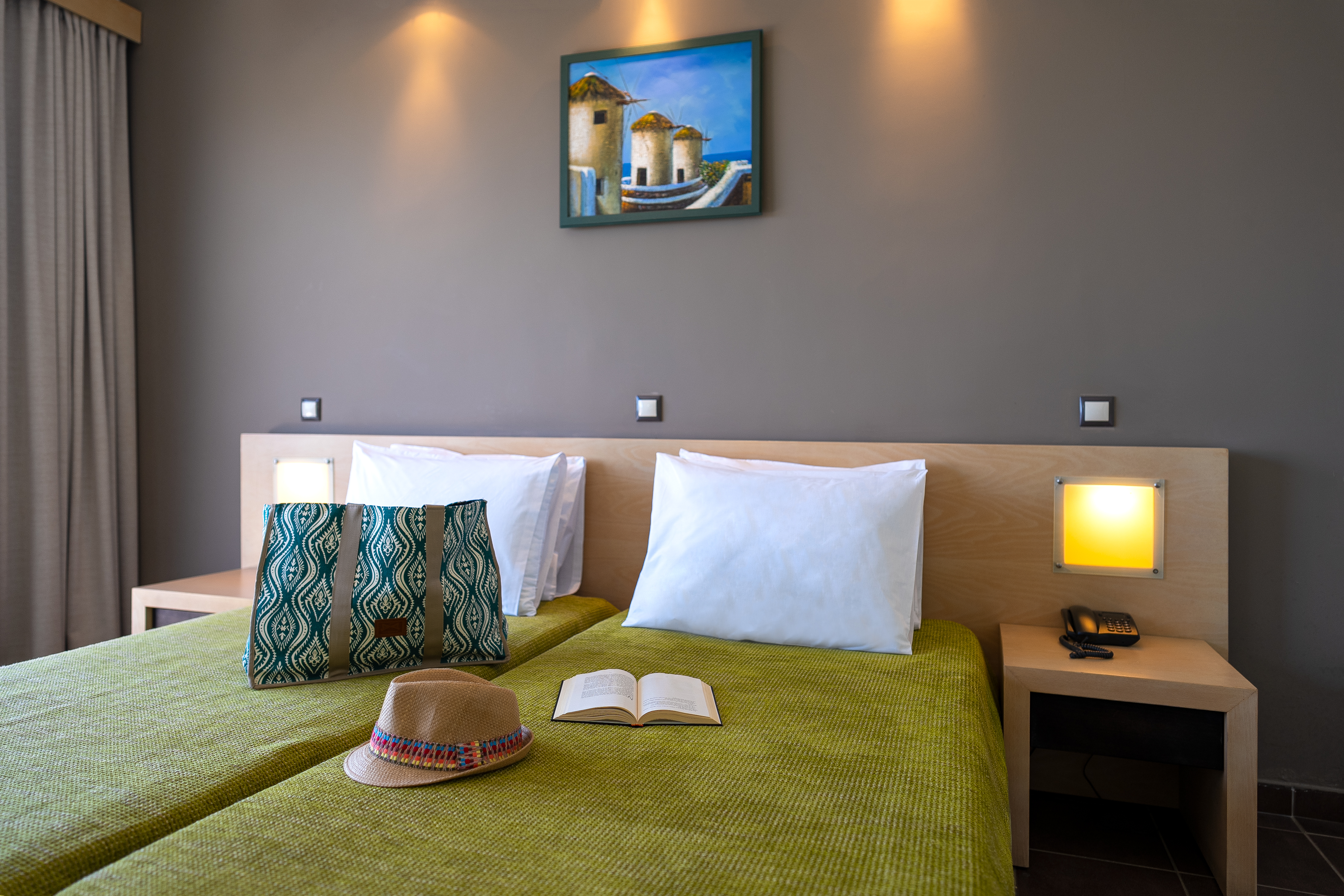 غرفة بسرير مزدوج أو سريرين منفصلين بإطلالة على الحديقة، Cathrin Hotel By Anayia All Inclusive Resorts 5/6