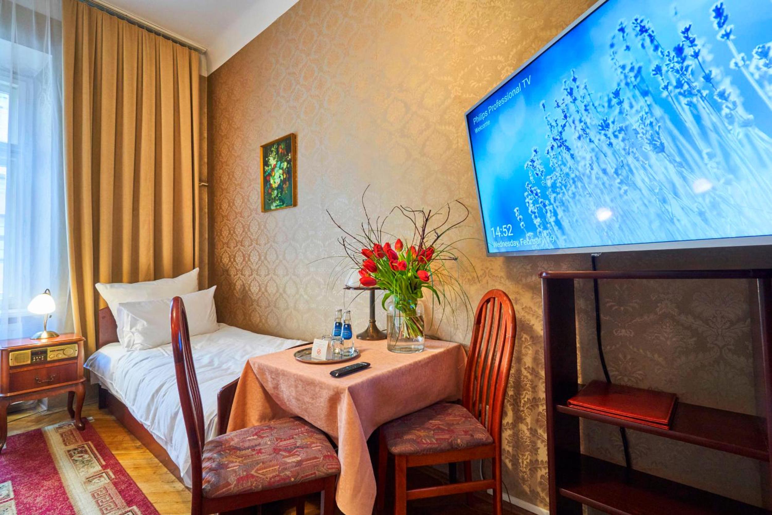 Room, Twin Beds, City View