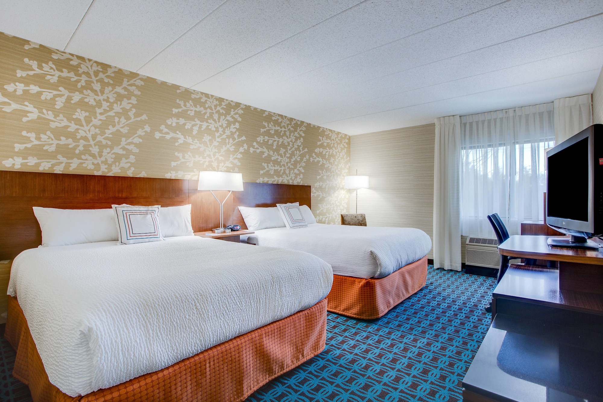 غرفة بسريرين كوين، Fairfield Inn Portsmouth Seacoast 2/5