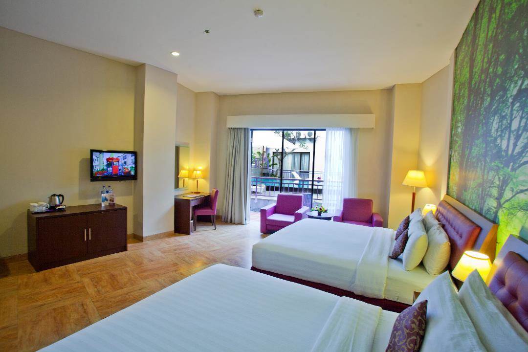 استوديو بسرير كينج وسرير كوين، Kuta Central Park Hotel 2/3