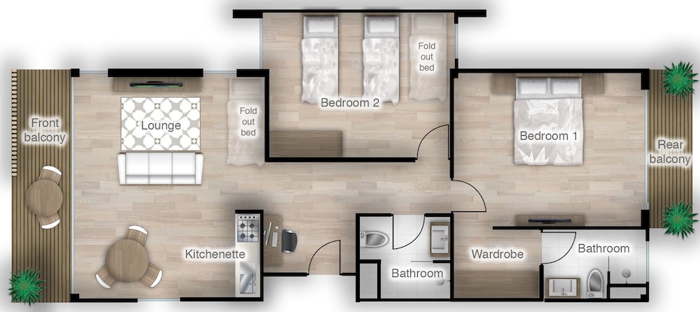 Studio 365 Serviced Apartment 4/69