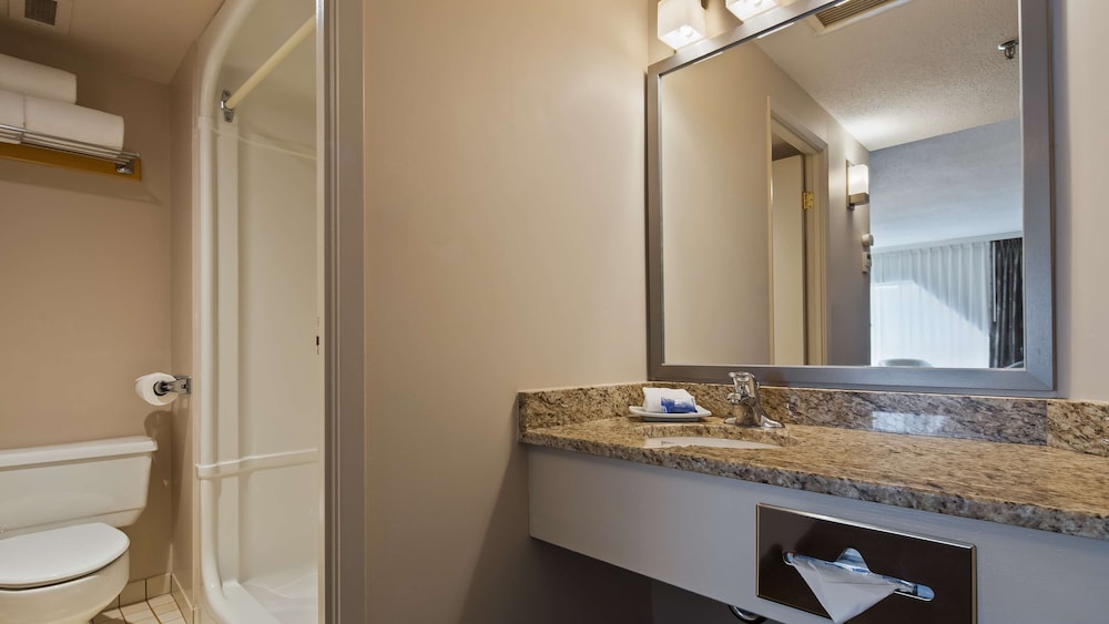 جناح بسرير كينج مع أريكة بمنطقة جلوس بحوض جاكوزي، Best Western Plus Lamplighter Inn And Conference Centre 3/3