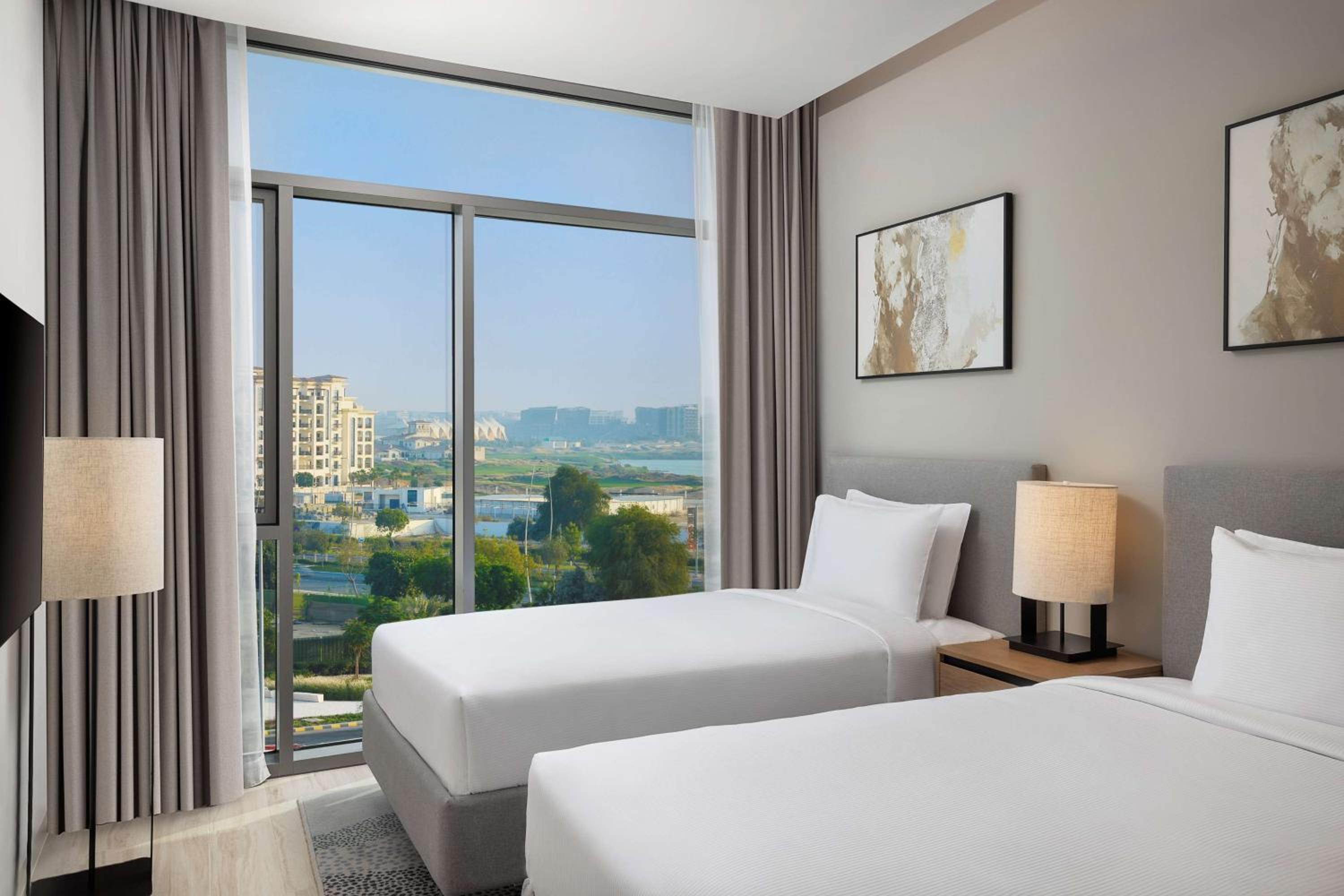 شقة بسريرين مزدوجين بغرفتي نوم، DoubleTree by Hilton Abu Dhabi Yas Island Residences 5/10