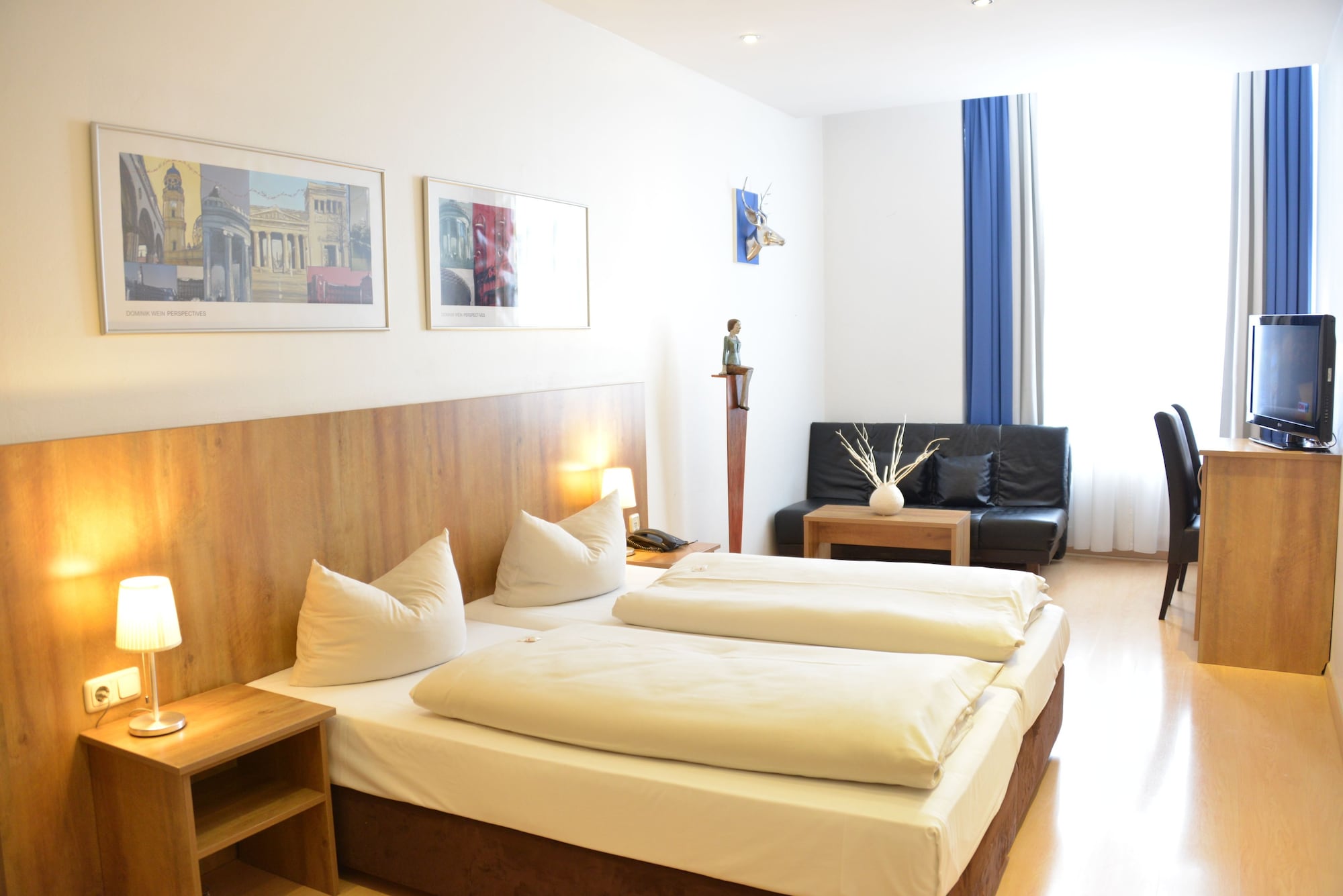 غرفة كومفورت مفردة بسريرين منفصلين، Arthotel Munich 3/10