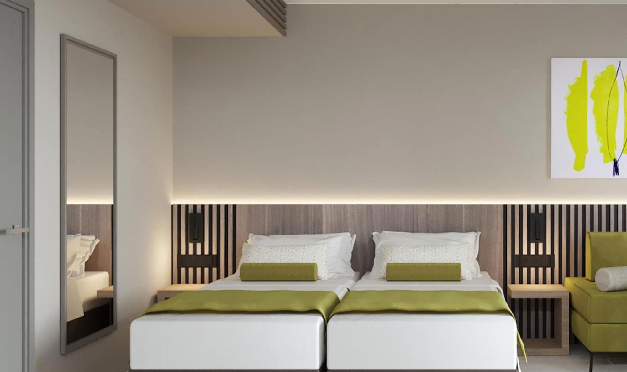 Classic, Twin Beds, Sofa, Balcony, Park Side