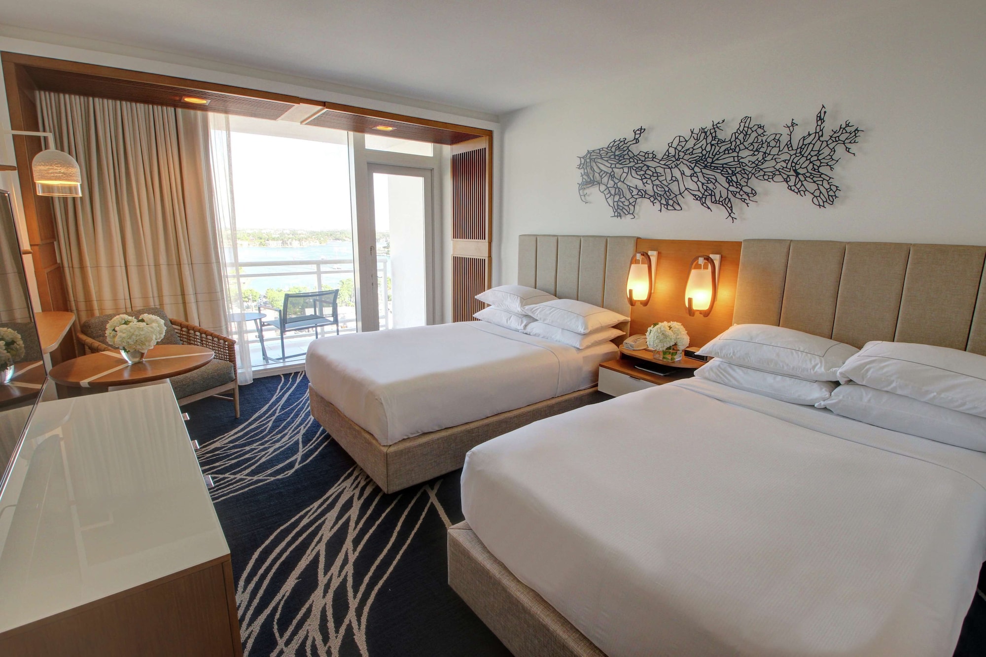 ROOM, 2 DOUBLE BEDS, WATER VIEW, BALCONY, EXTERIOR ENTRANCE