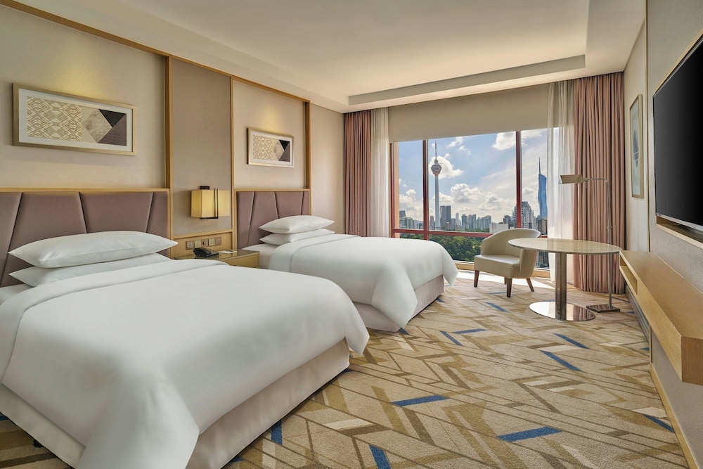 Room, Twin Beds, Tower View