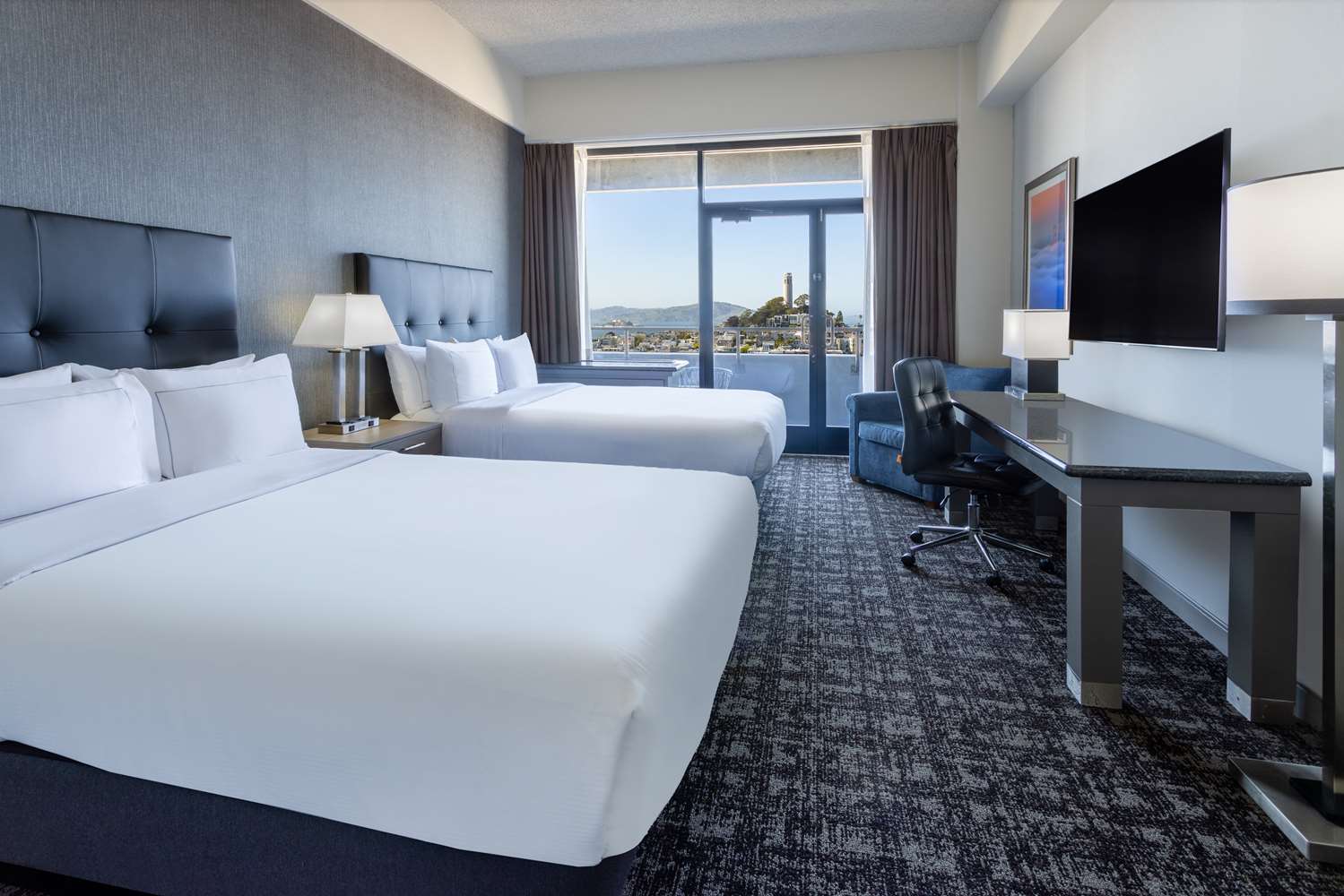 Premium, 2 Double Beds, Bay View