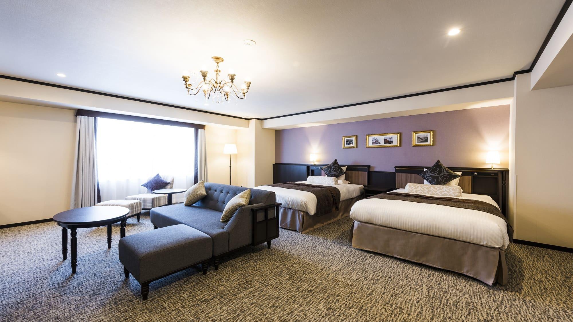 Deluxe, Twin Beds, City Side, Main Building