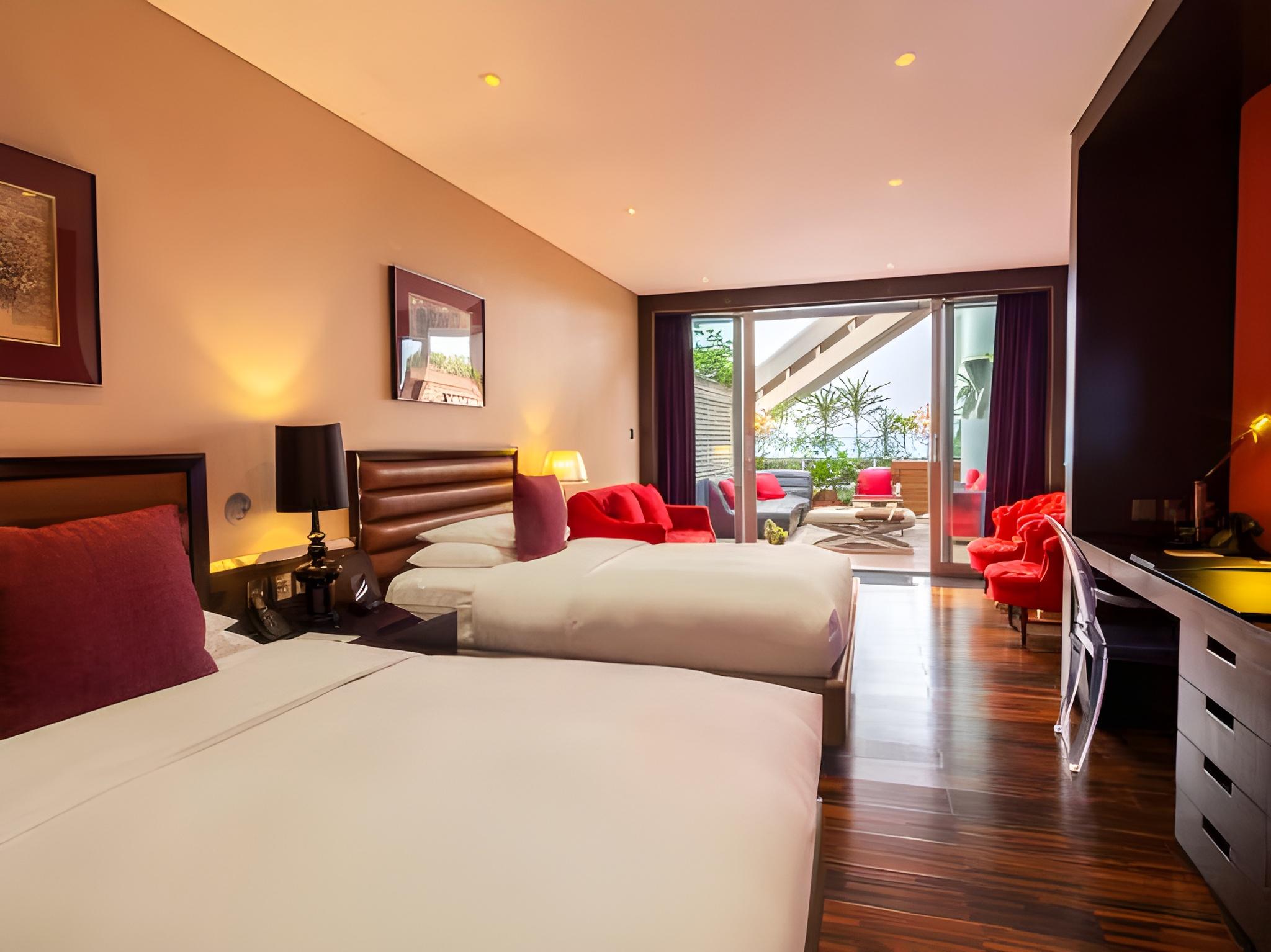 غرفة سوبيريور ديلوكس بسريرين منفصلين بشرفة، Hotel Eclat Beijing, an SLH Hotel 2/2
