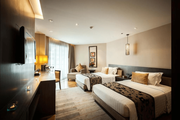 Beach, Twin Beds, Sea View