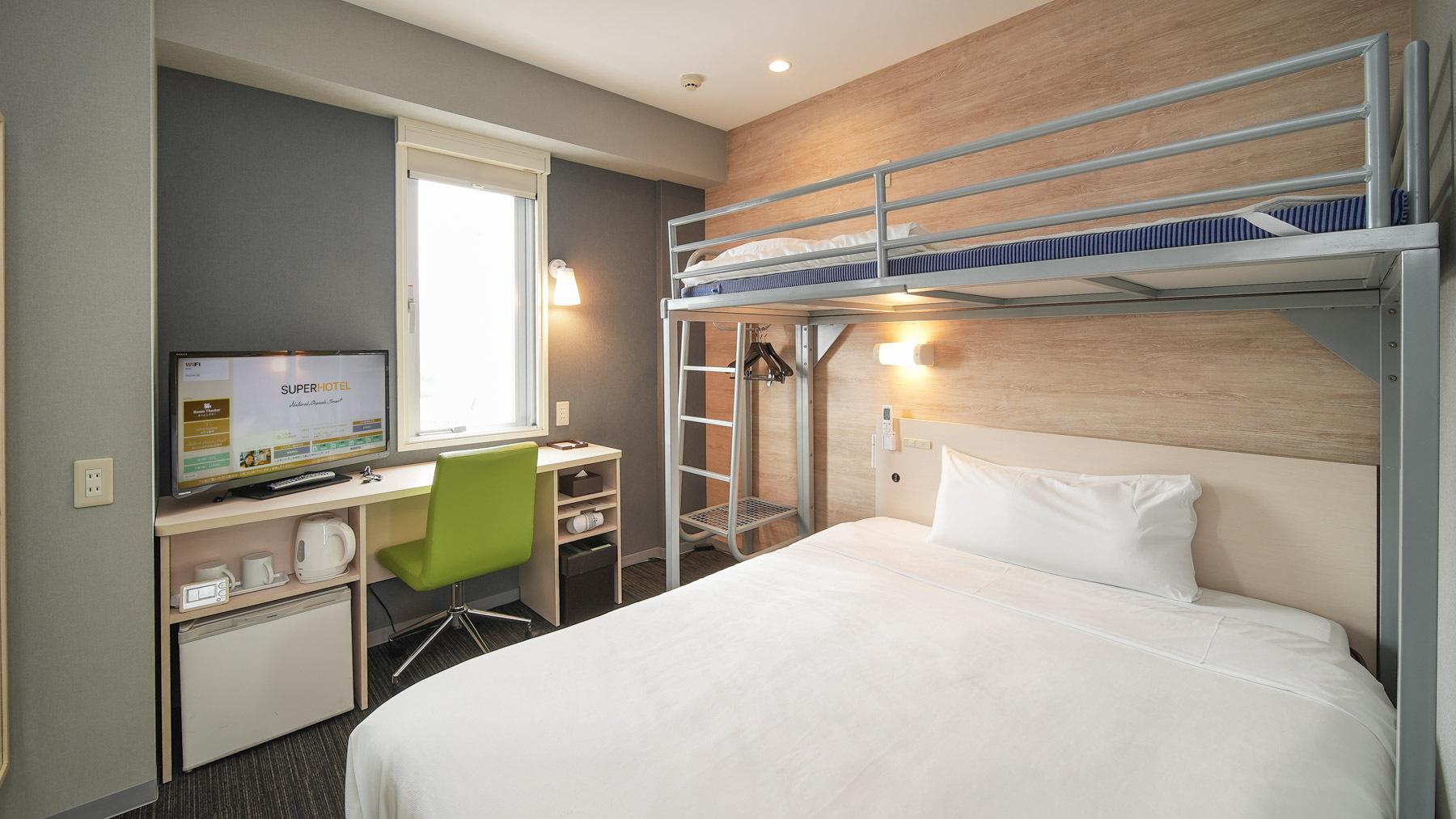 Room, Double or Single Bed, Bunk Bed, Smoking