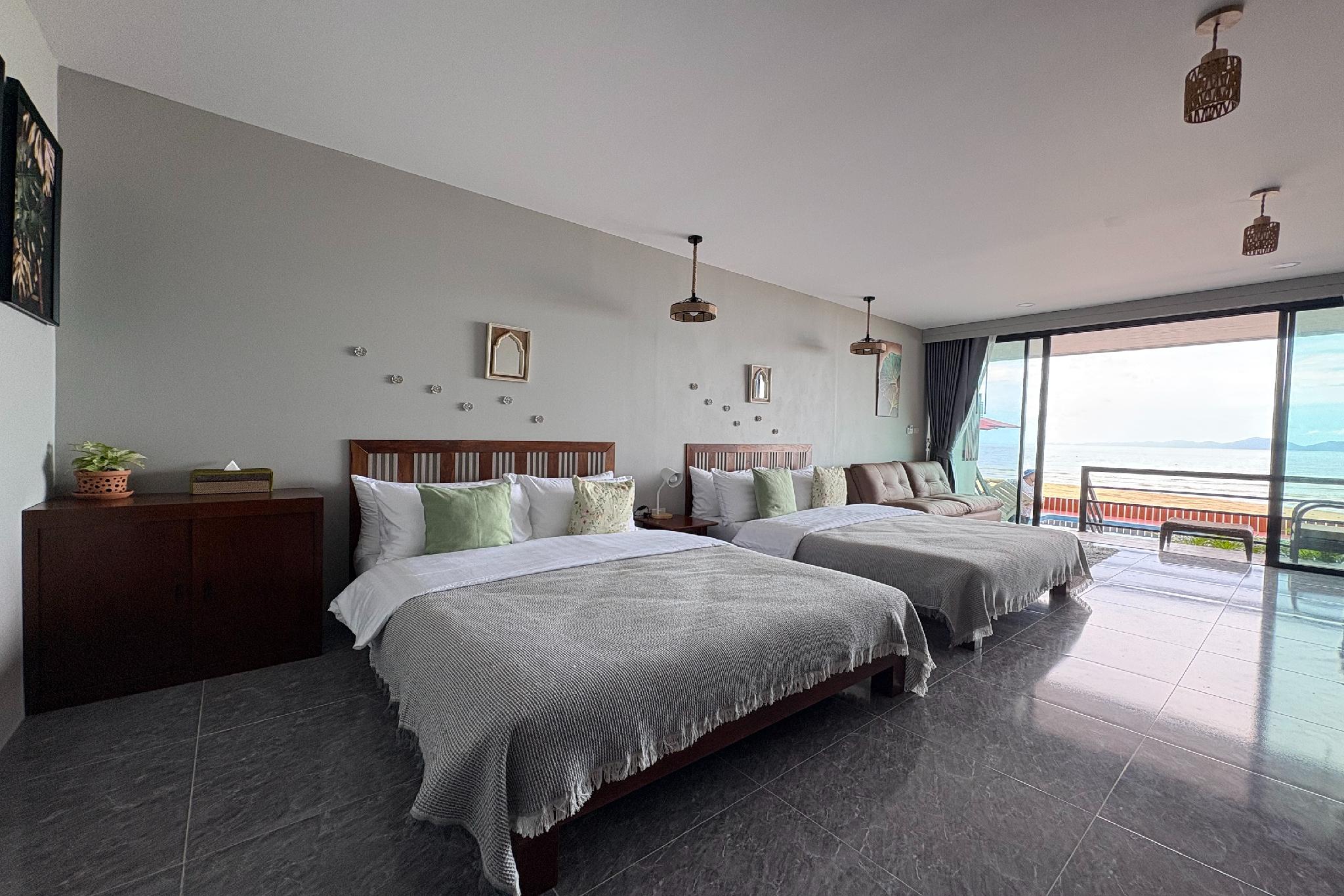 Pool, Villa, 2 Double Beds, Beach Front