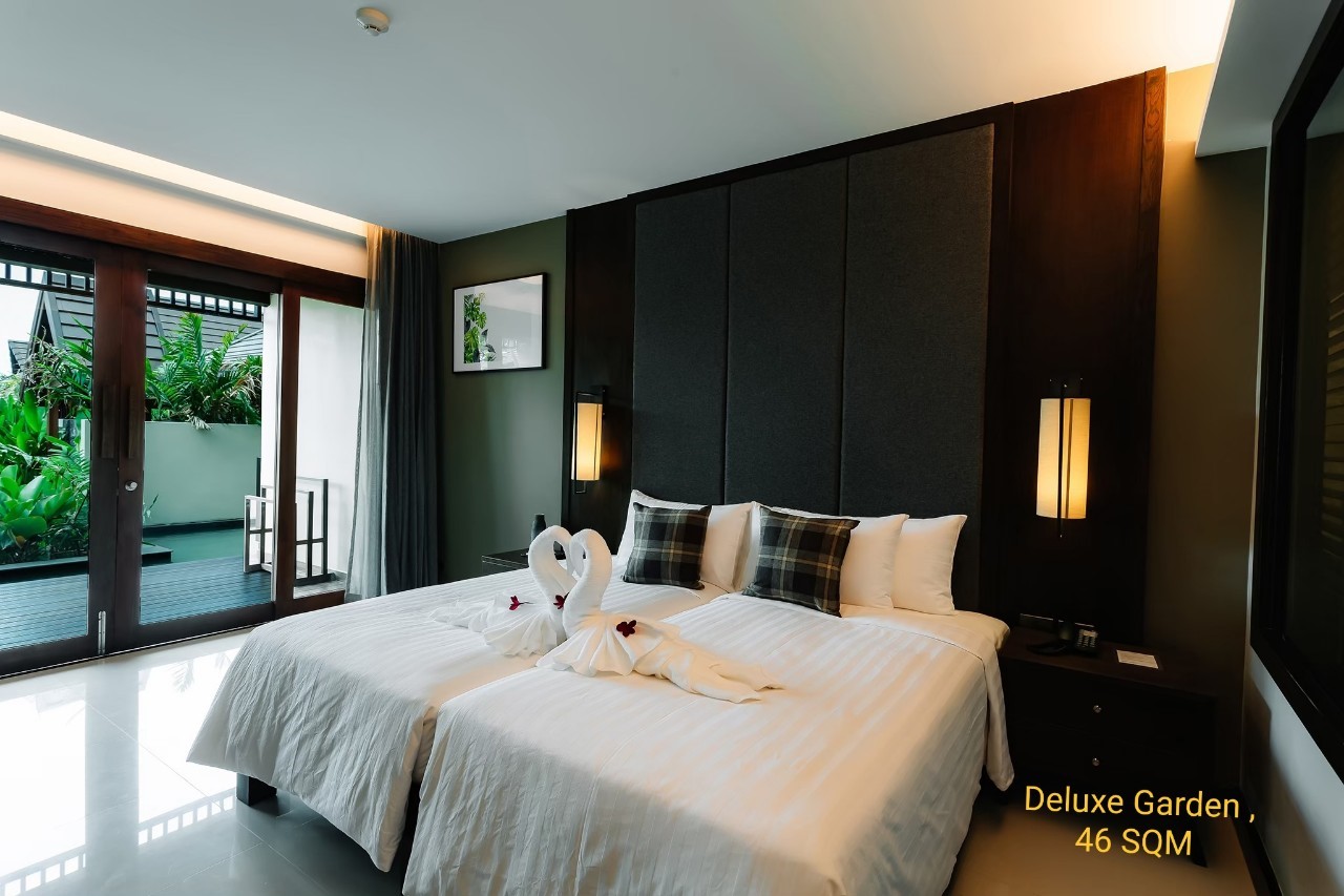 Deluxe, Twin Beds, Garden View