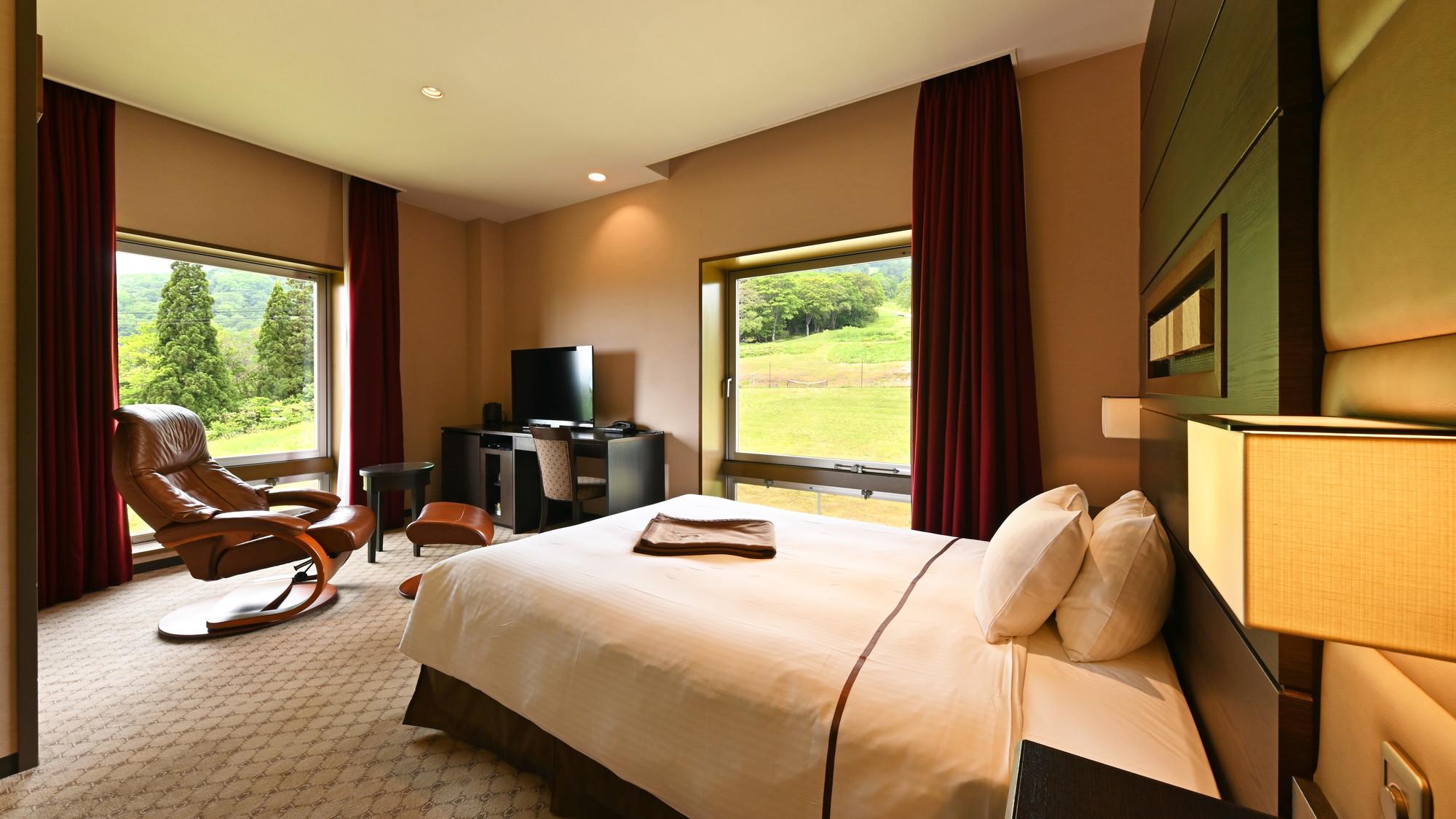Room, Single, Double Bed, Mountain Side