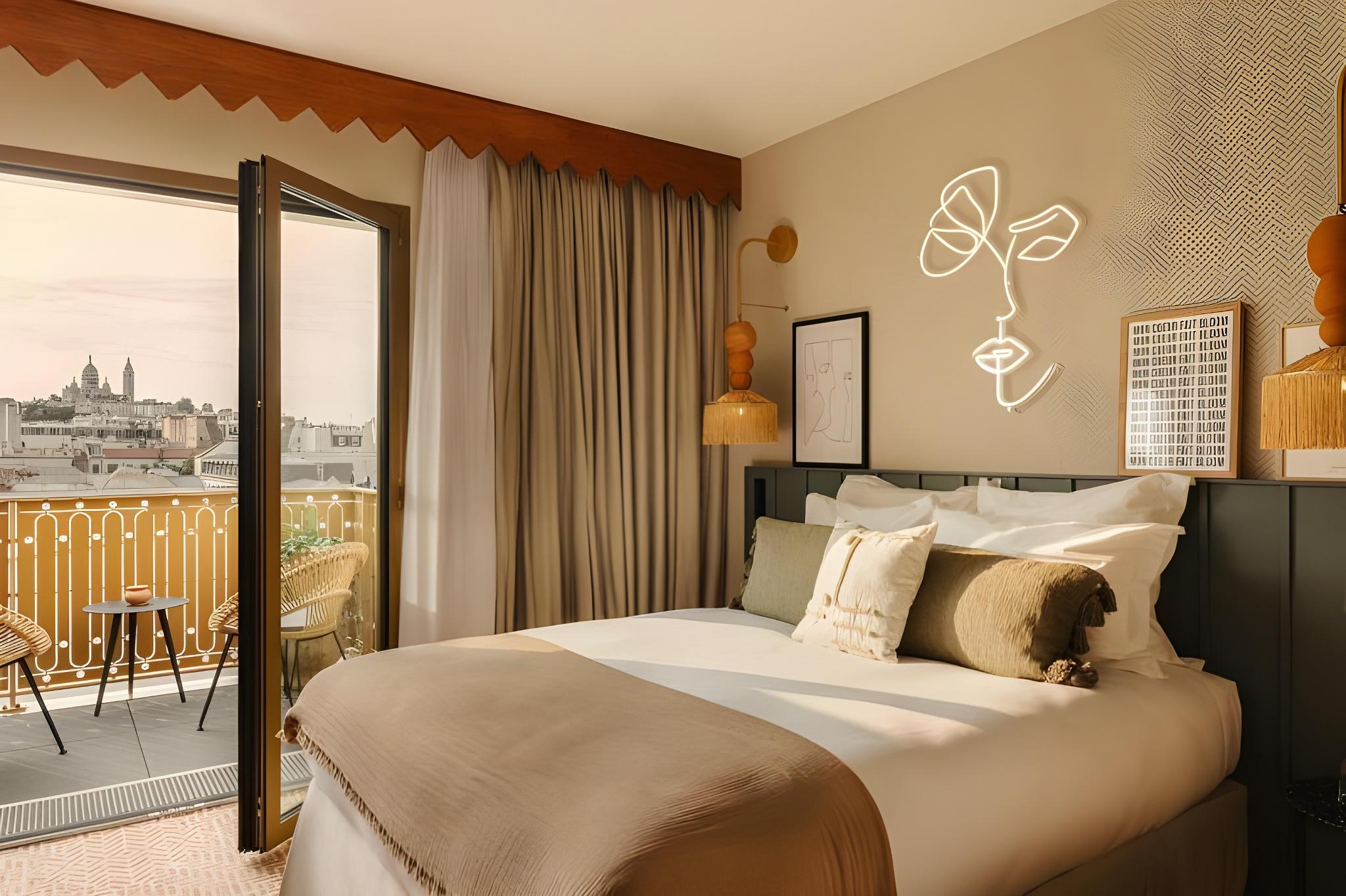 غرفة سوبيريور بشرفة، Bloom House Hotel & Spa Paris 2/2
