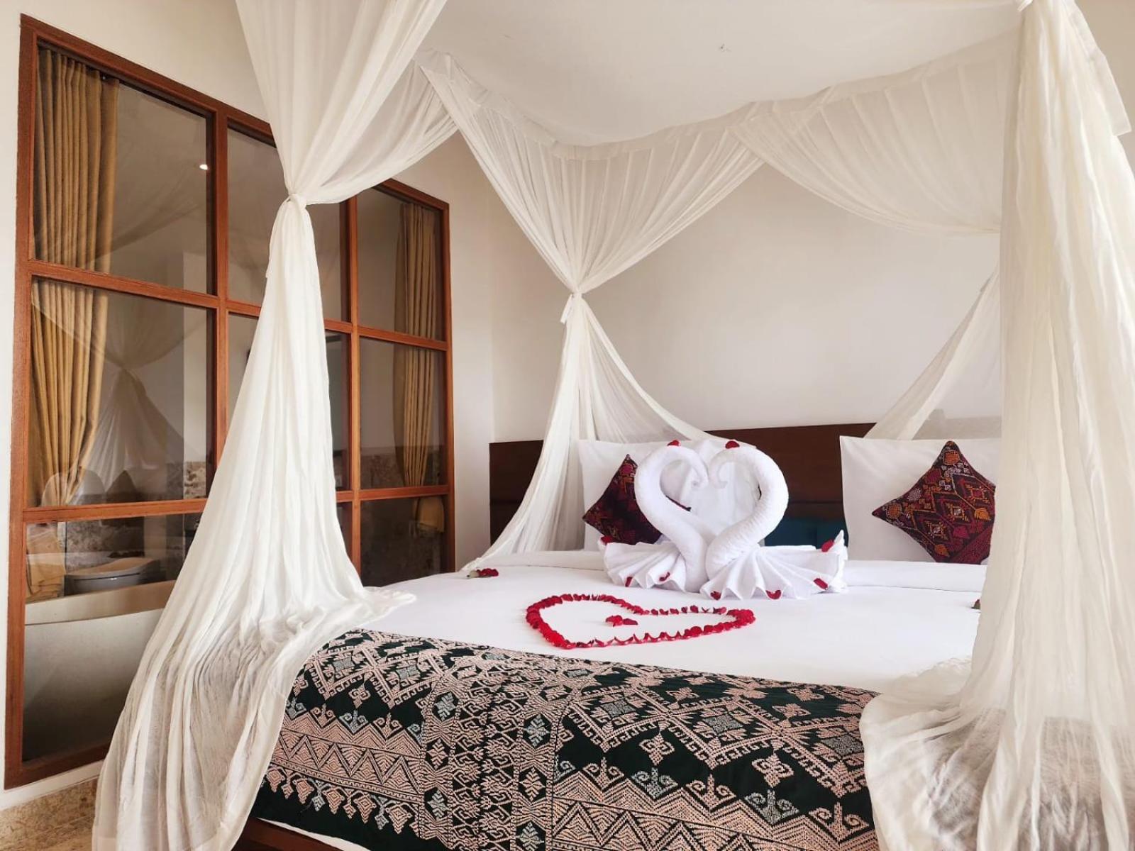 غرفة ديلوكس بسرير مزدوج أو سريرين منفصلين بإطلالة على المسبح، Sabana Ubud 3/10
