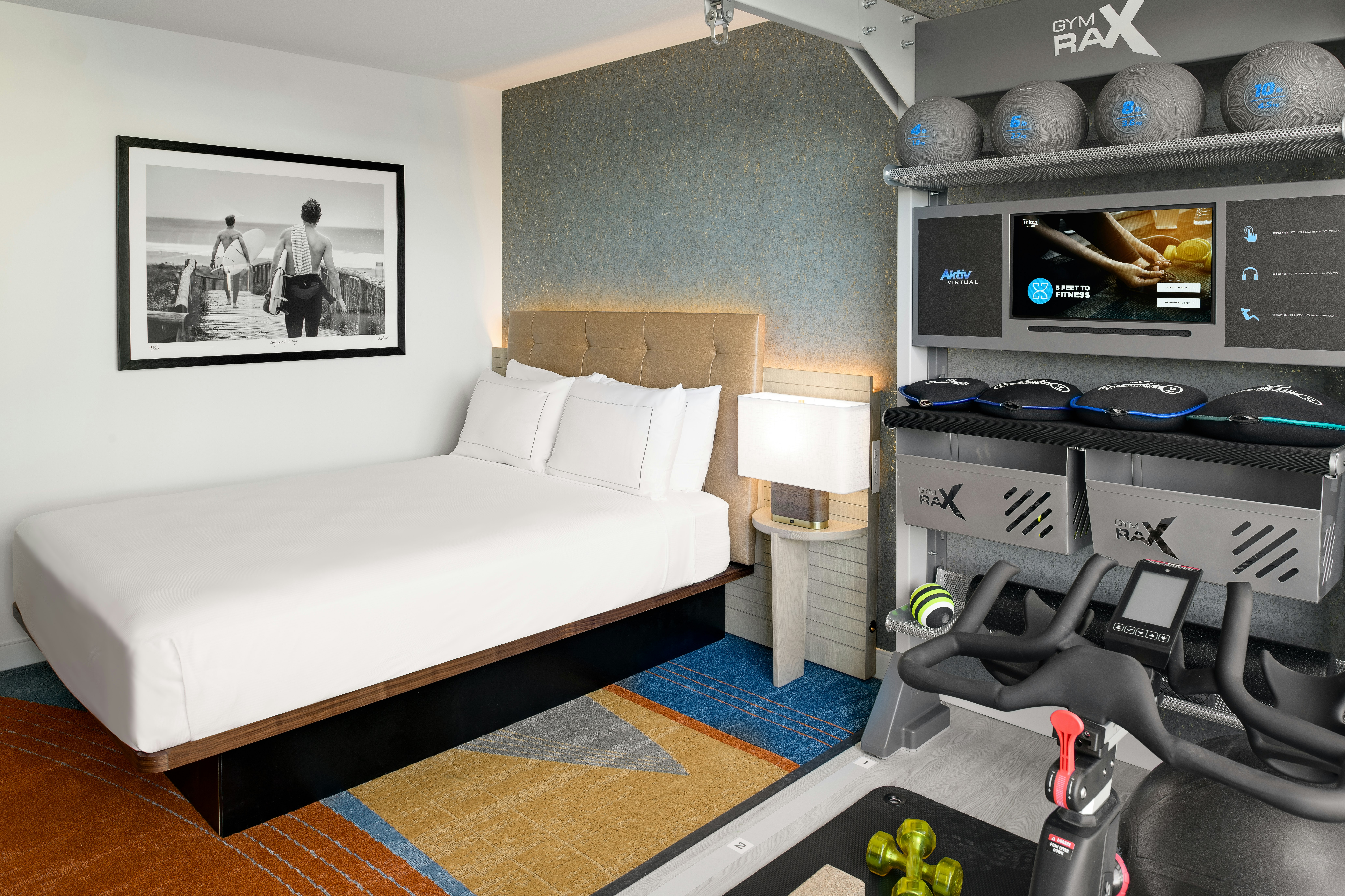 Fitness, Queen Bed, Accessible