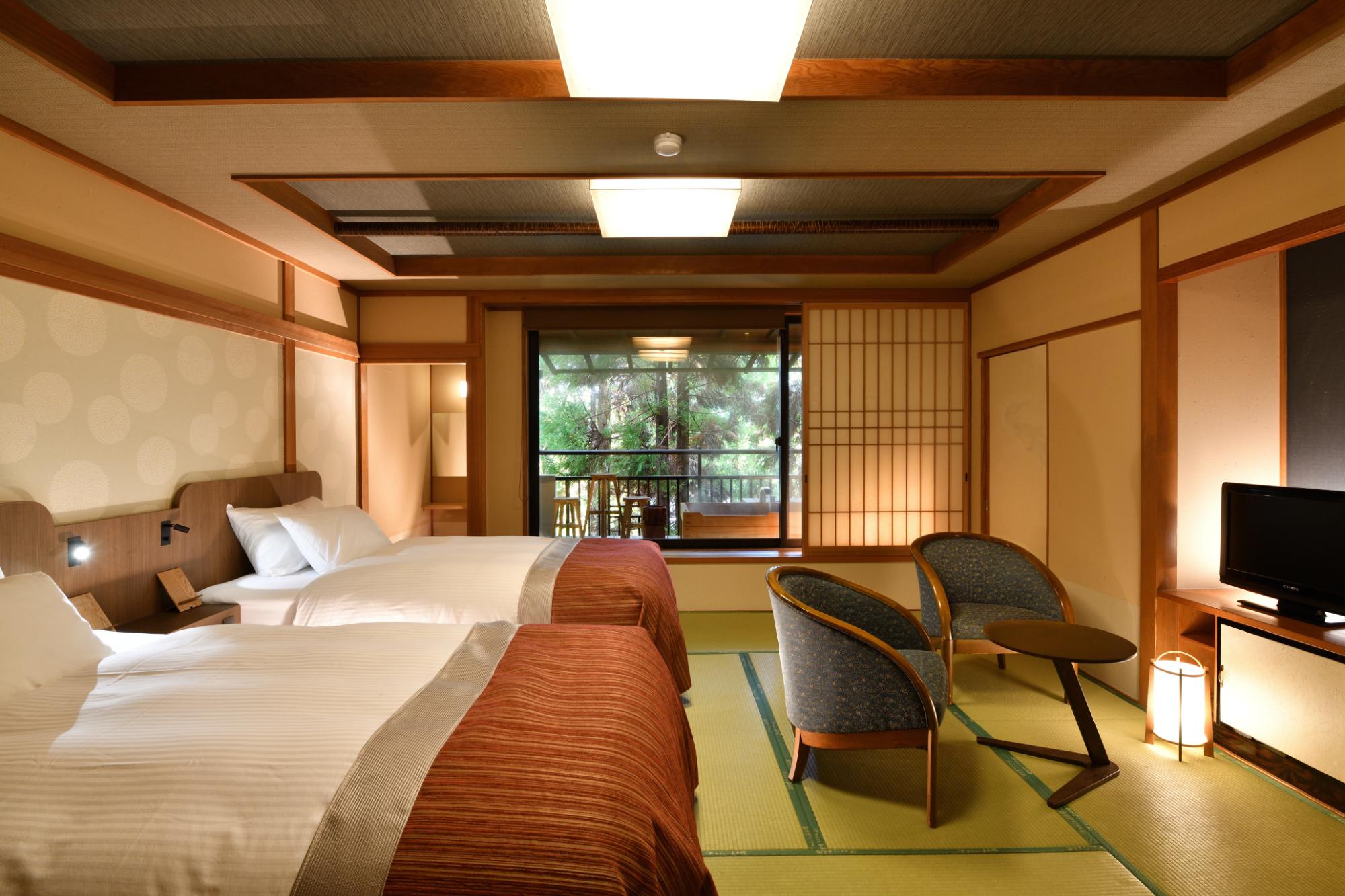 Japanese, 2 Beds, Outdoor Bath, Tatami, Knottui Wing