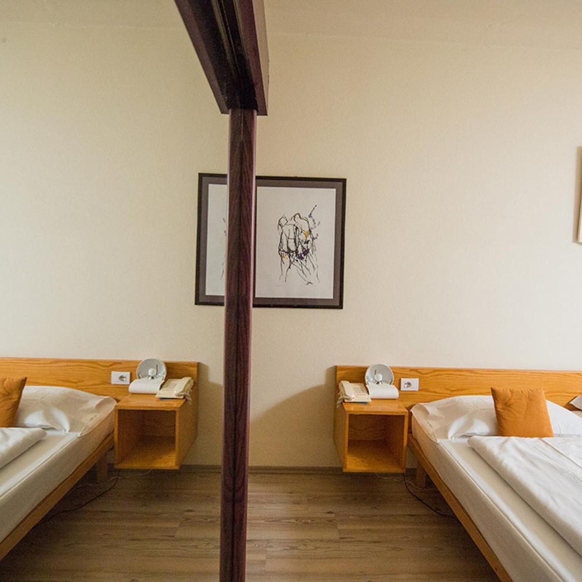 Room, Twin Beds, Attic