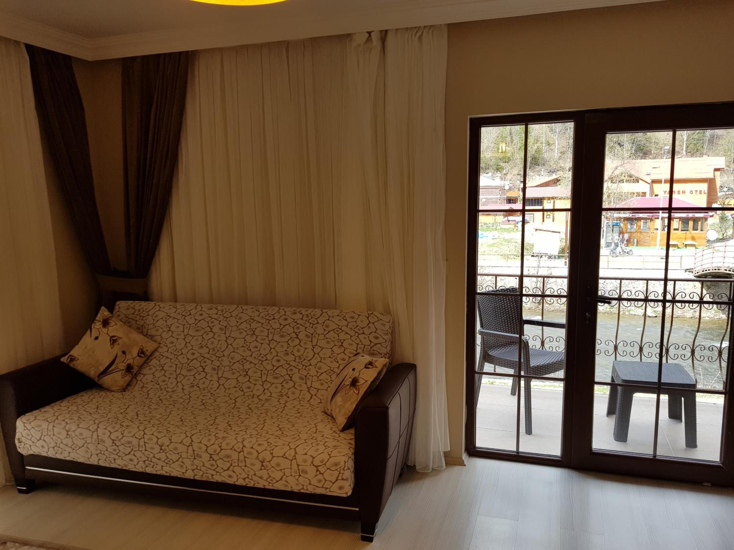 شقة بإطلالة على النهر بشرفة بغرفة نوم واحدة، Kuzey Park Hotel 4/8