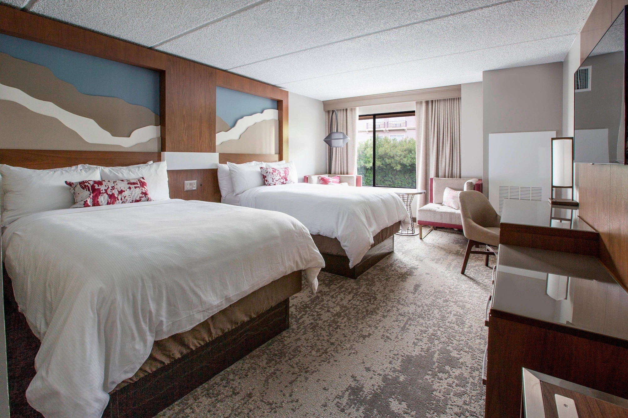 Room, 2 Double Beds, Garden View