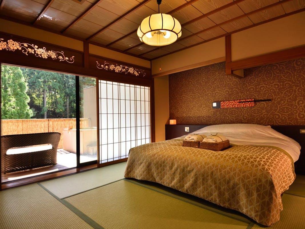 Japanese, Luxury, Double Bed, Outdoor Bath