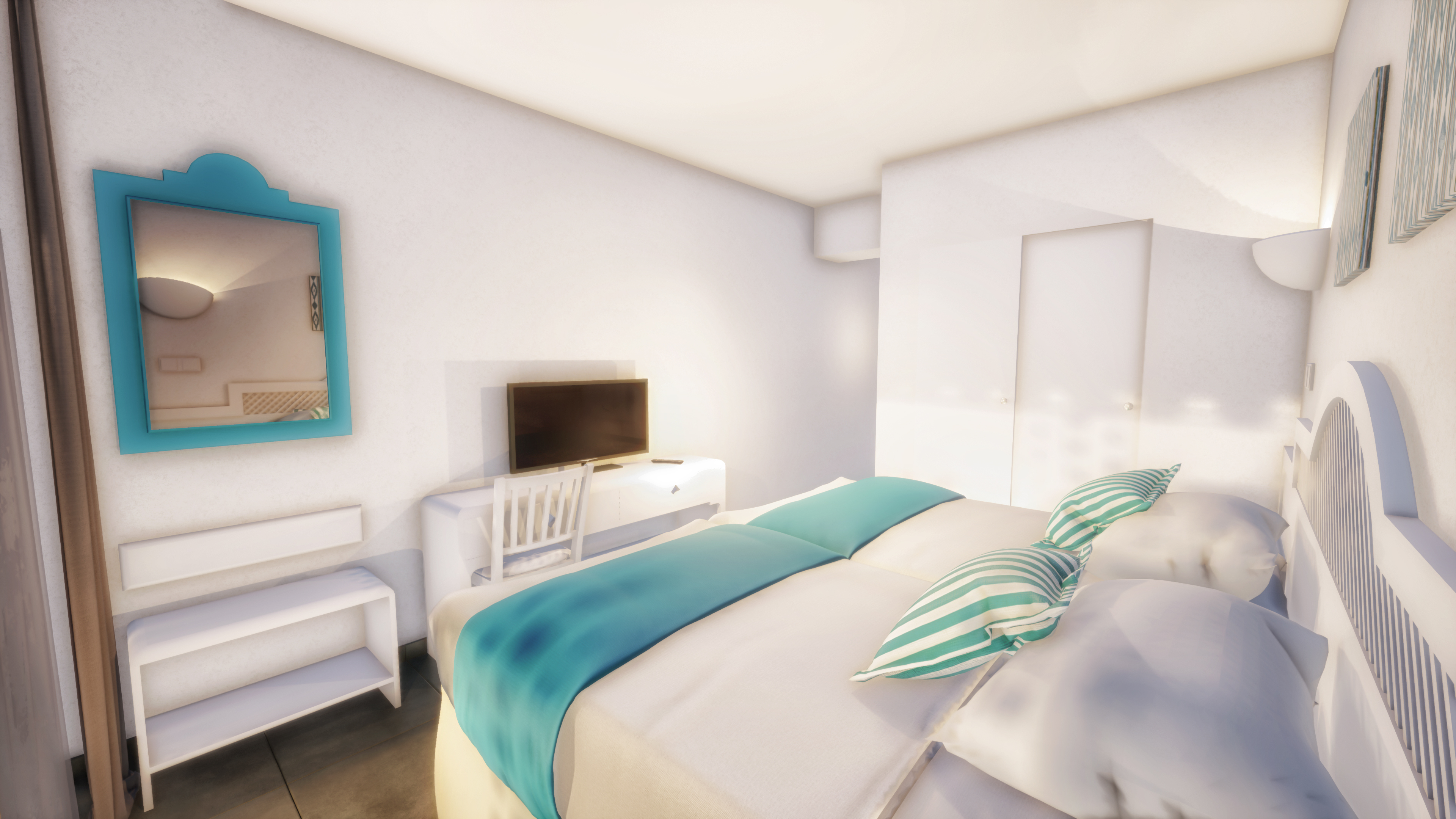 Room, Double or Twin Bed, No Balcony
