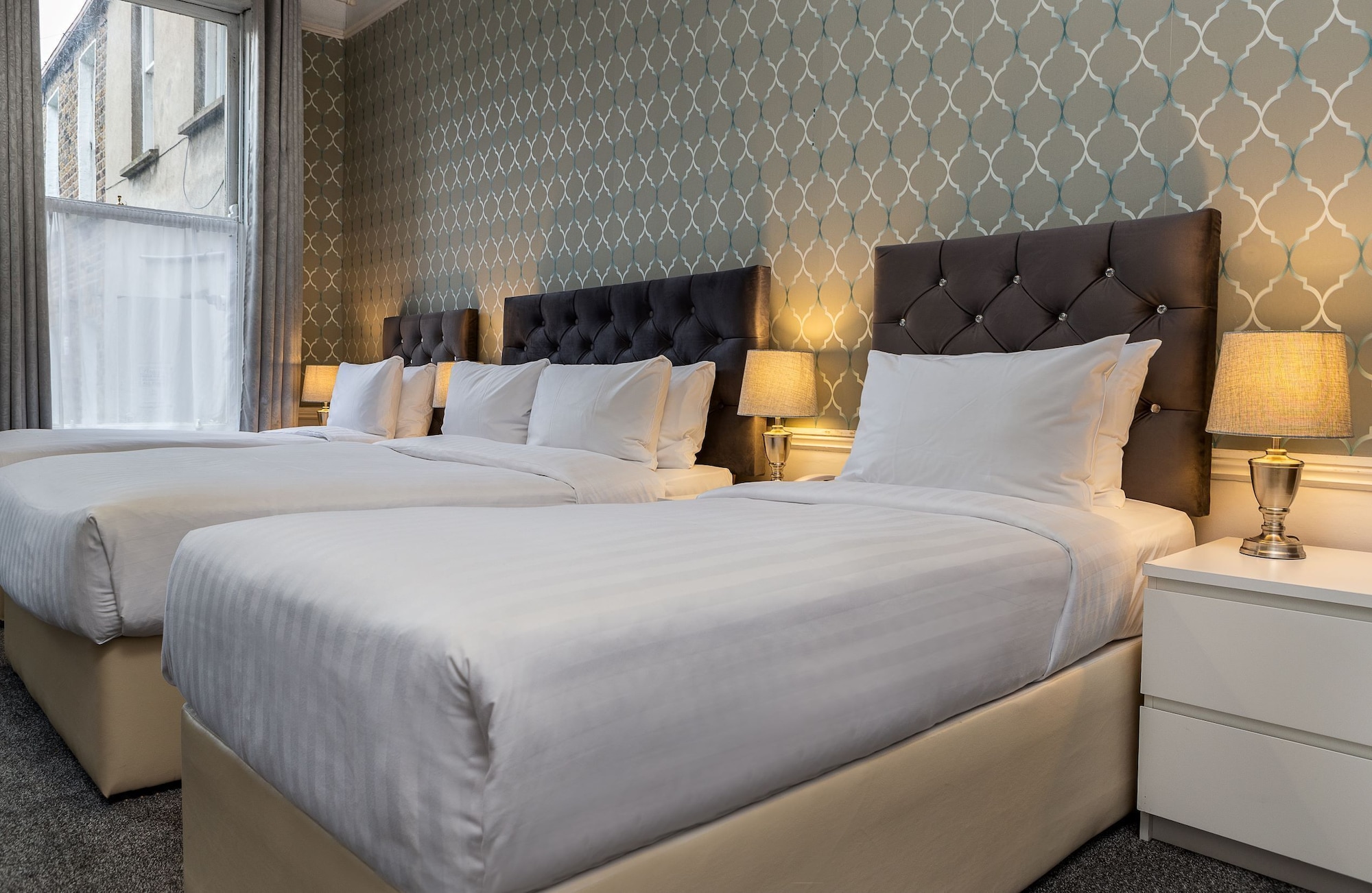 FAMILY, QUADRUPLE, DOUBLE AND TWIN BEDS