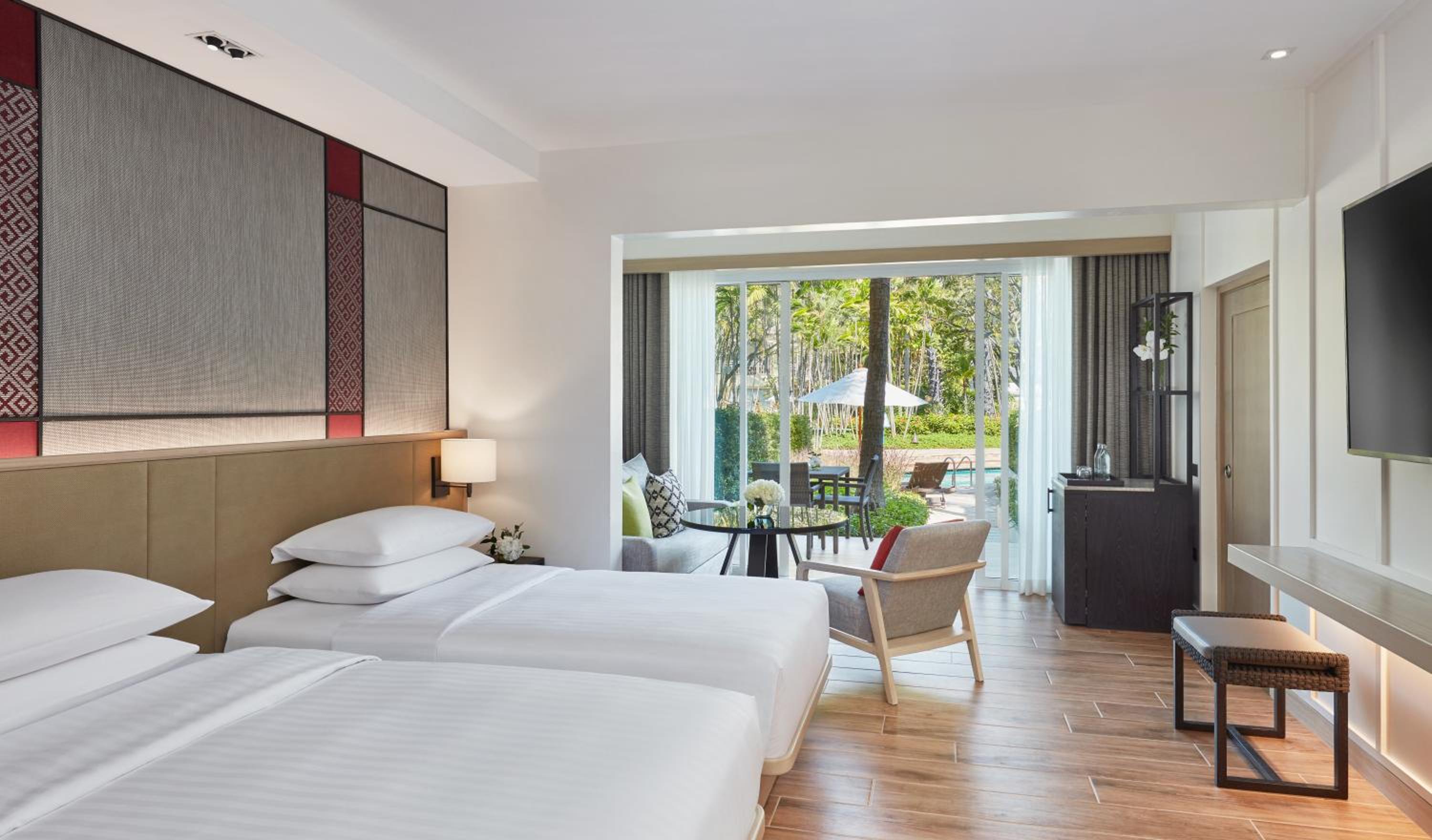 Room, Twin Beds, Pool Access