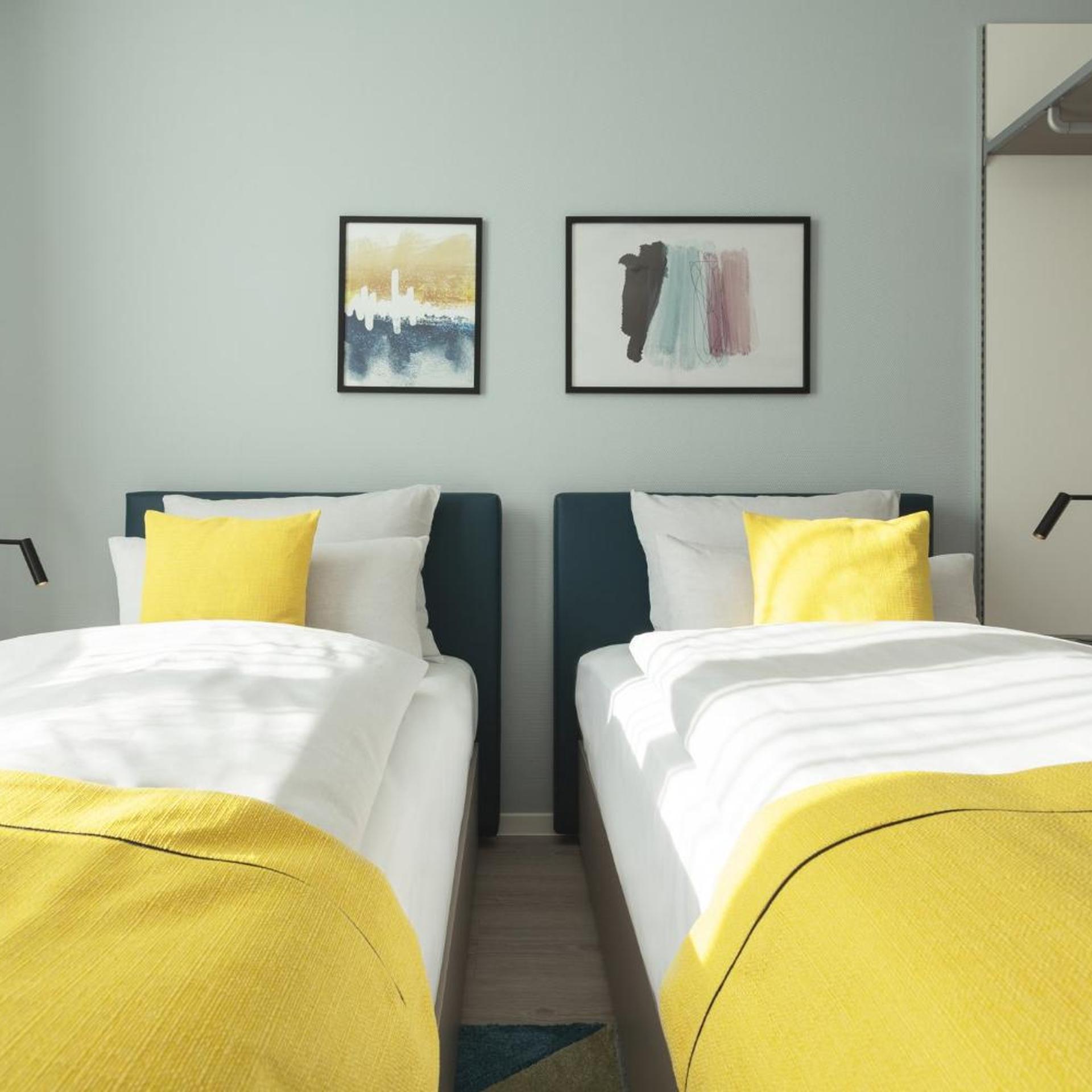 Studio, Twin Beds, Kitchenette